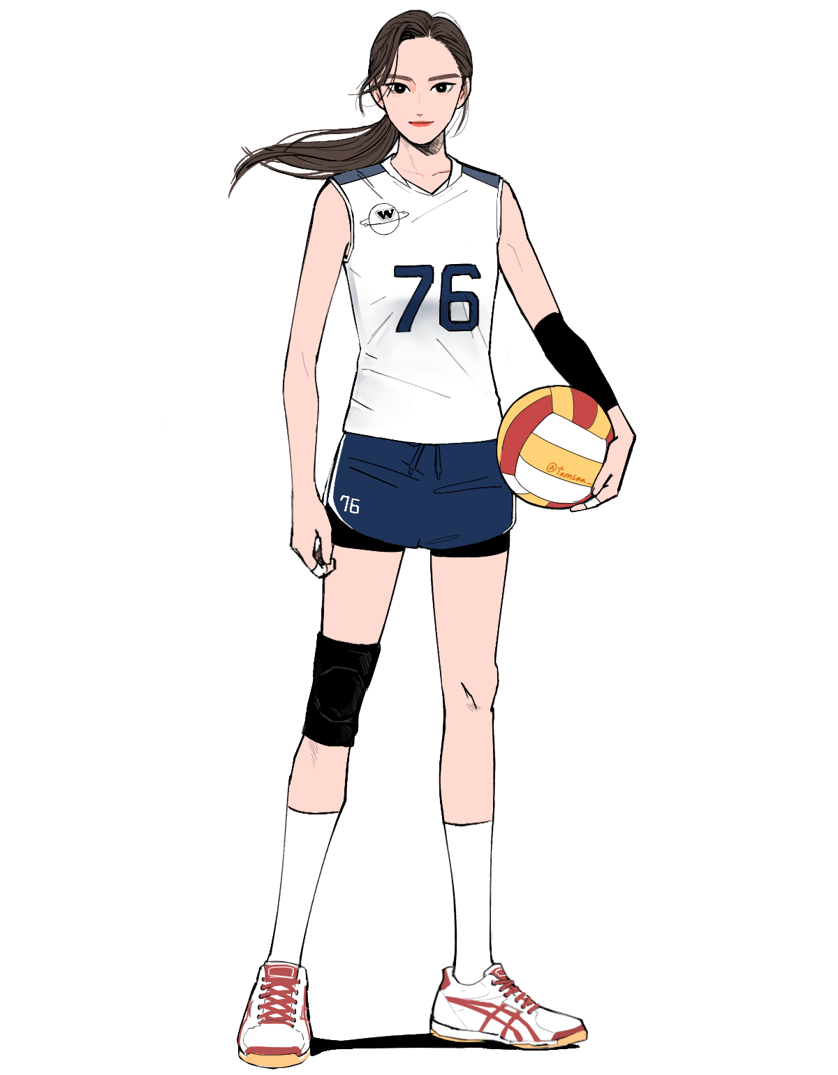 Monday is the Weeekly volleyball team captain // 🎨 Artist tamsaa_ on
