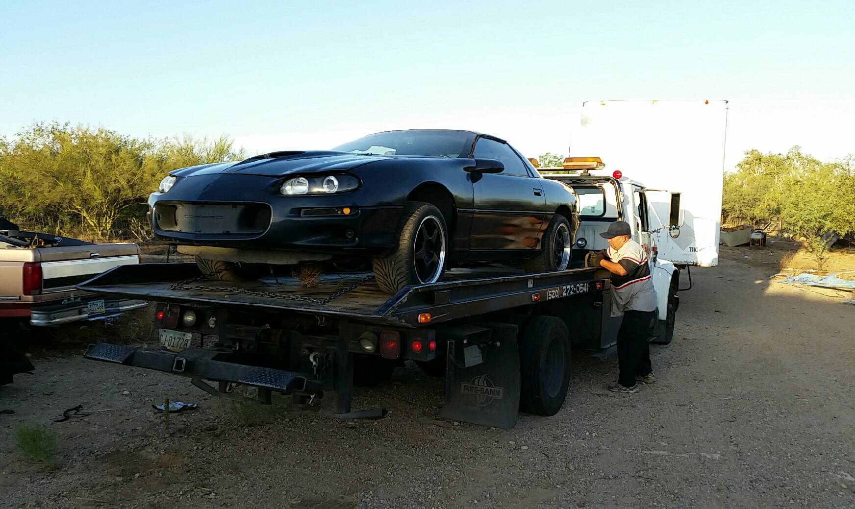 Finally towed to my house so I can start working on her again r