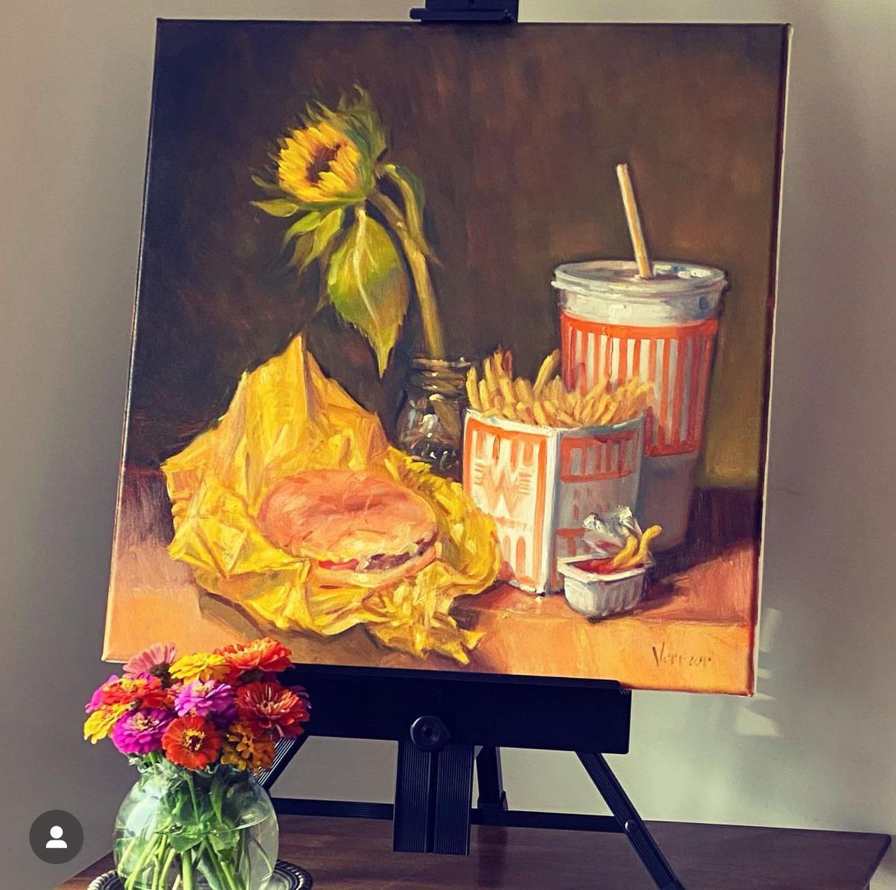 My oil painting of Whataburger r/pics