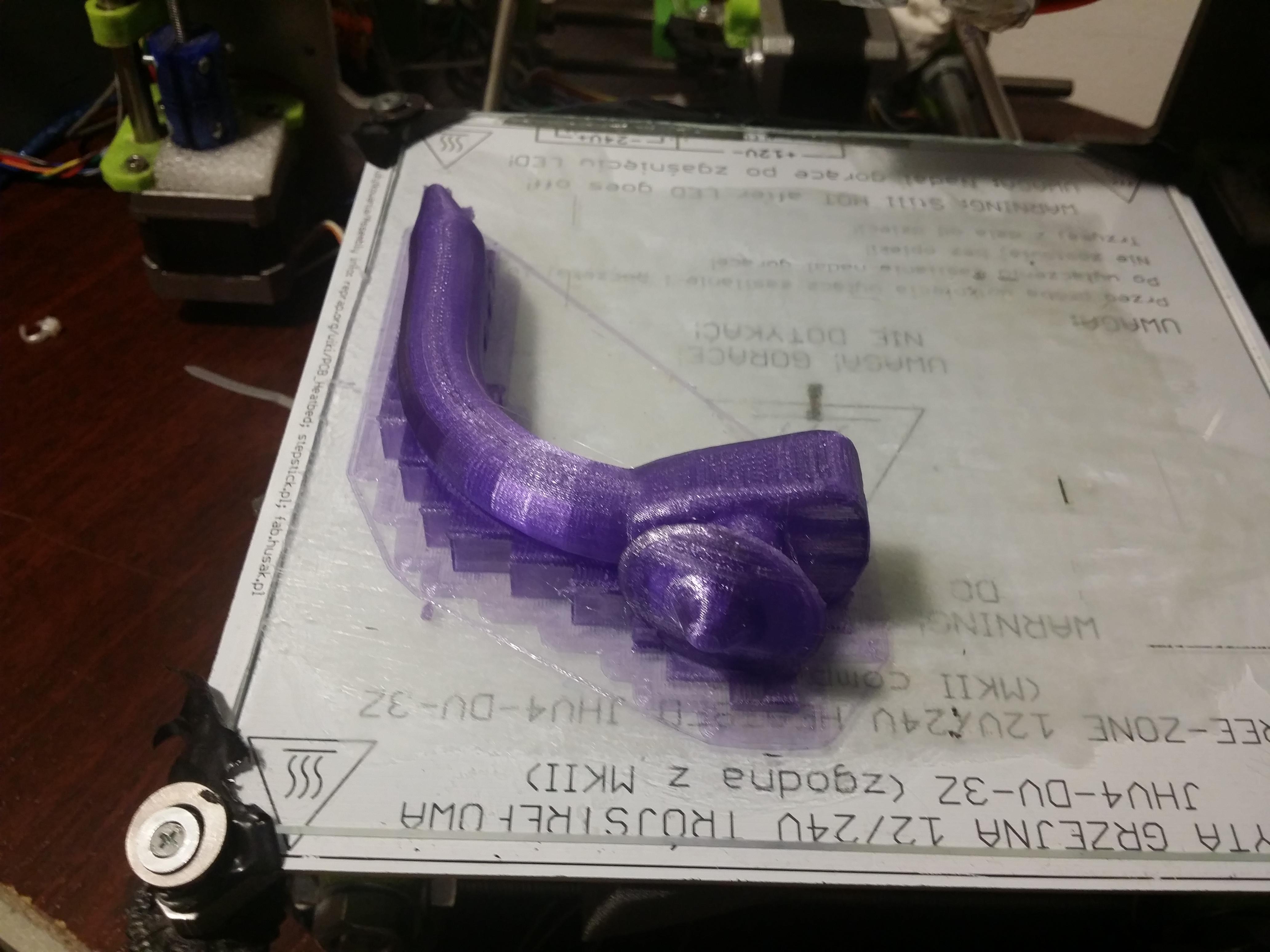 PETG without heating bed(cause ramps' mosfet couldn't handle), only