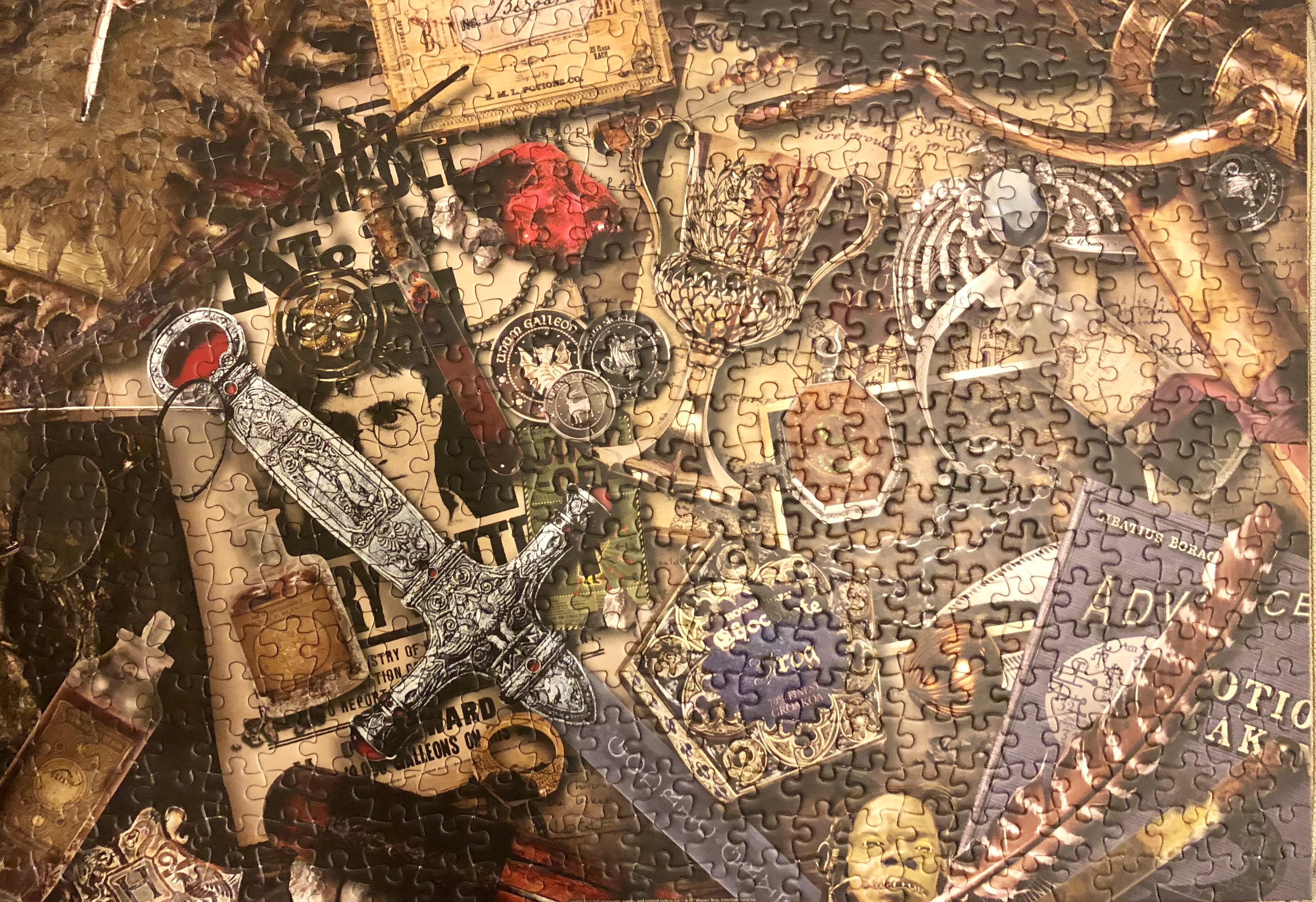 Finished the Harry Potter Horcrux puzzle. More difficult than I thought