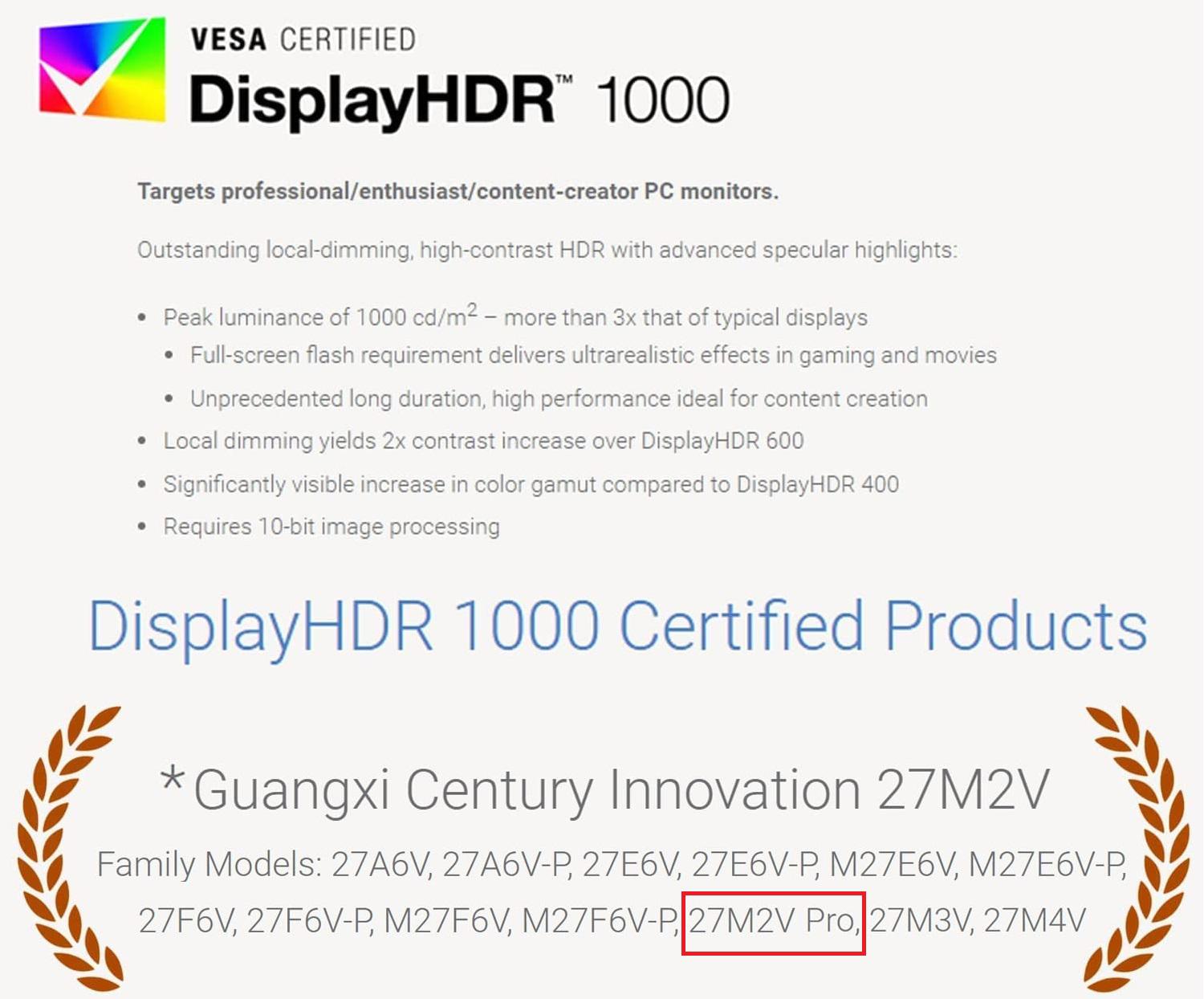 Innocn 27M2V Pro (2304 Dimming Zones) r/Monitors
