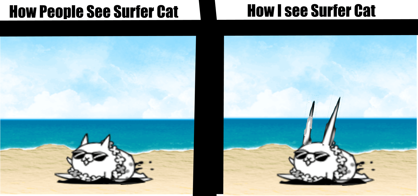 [Fluff] I can't unsee those ears r/battlecats