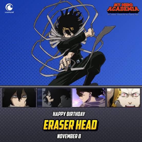 Happy Birthday to Mr. Aisawa, aka EraserHead! r/BokuNoHeroAcademia