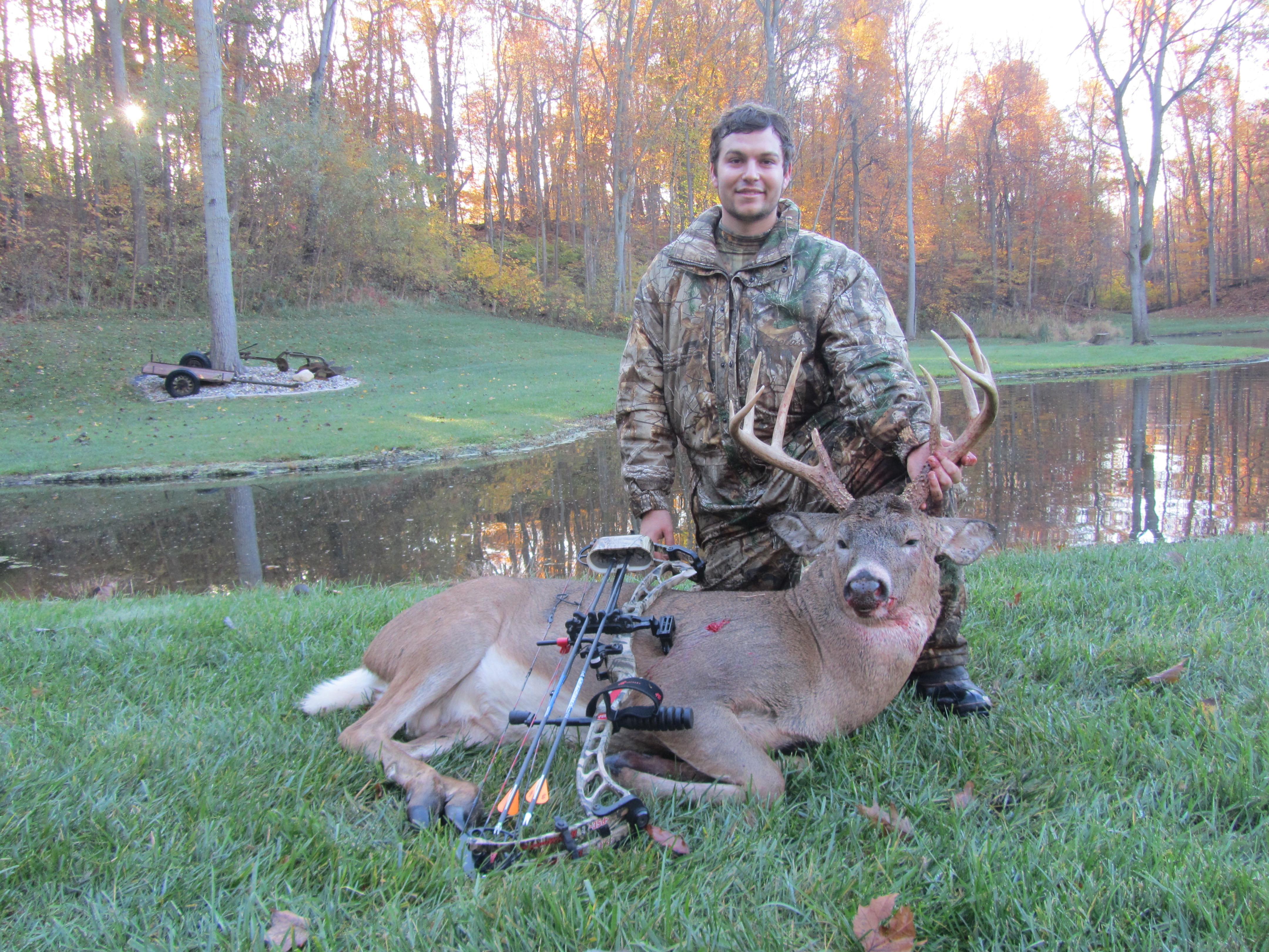 My Indiana archery buck! He is my third archery buck this year, which