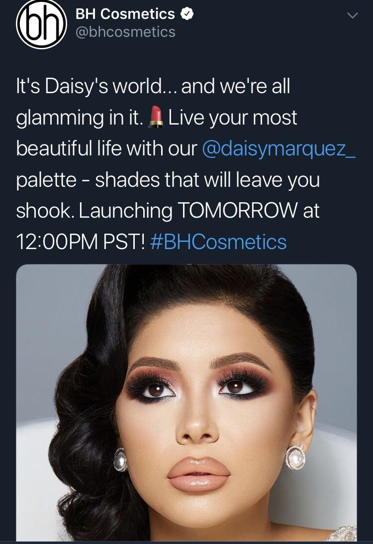 Daisy Marquez is coming out with a collab with BH Cosmetics r