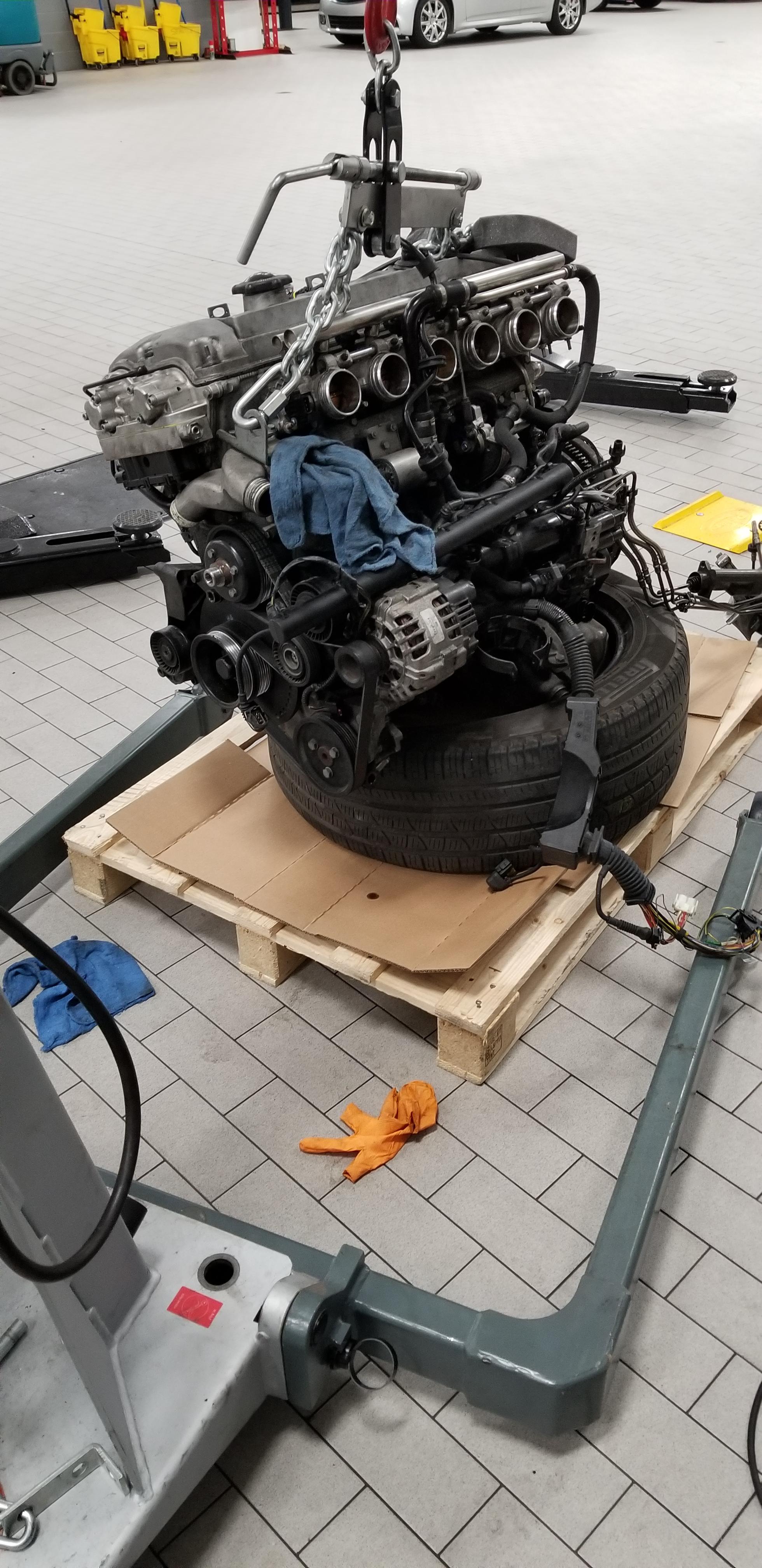 Replacing and refreshing a s54 out of a BMW e46 M3. Old engine threw a