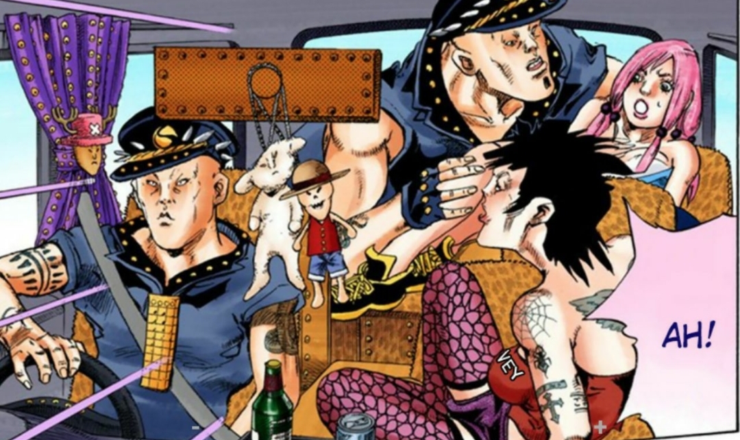 If you didn't know, JoJolion (JoJo Part 8) has a One Piece's reference