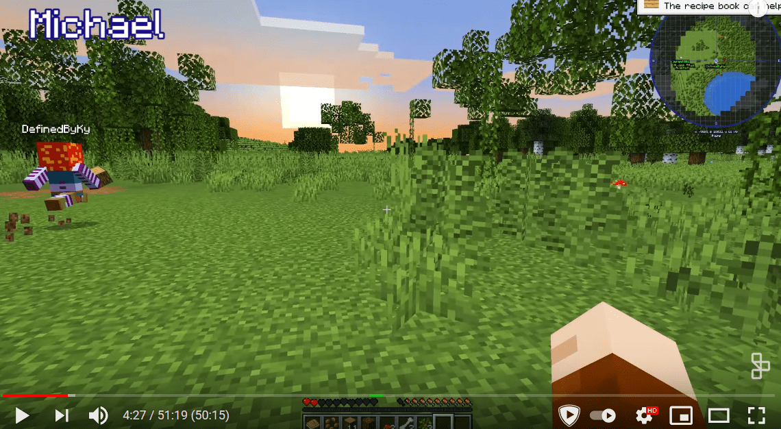 Was watching the newest Achievement Hunter Minecraft video and noticed