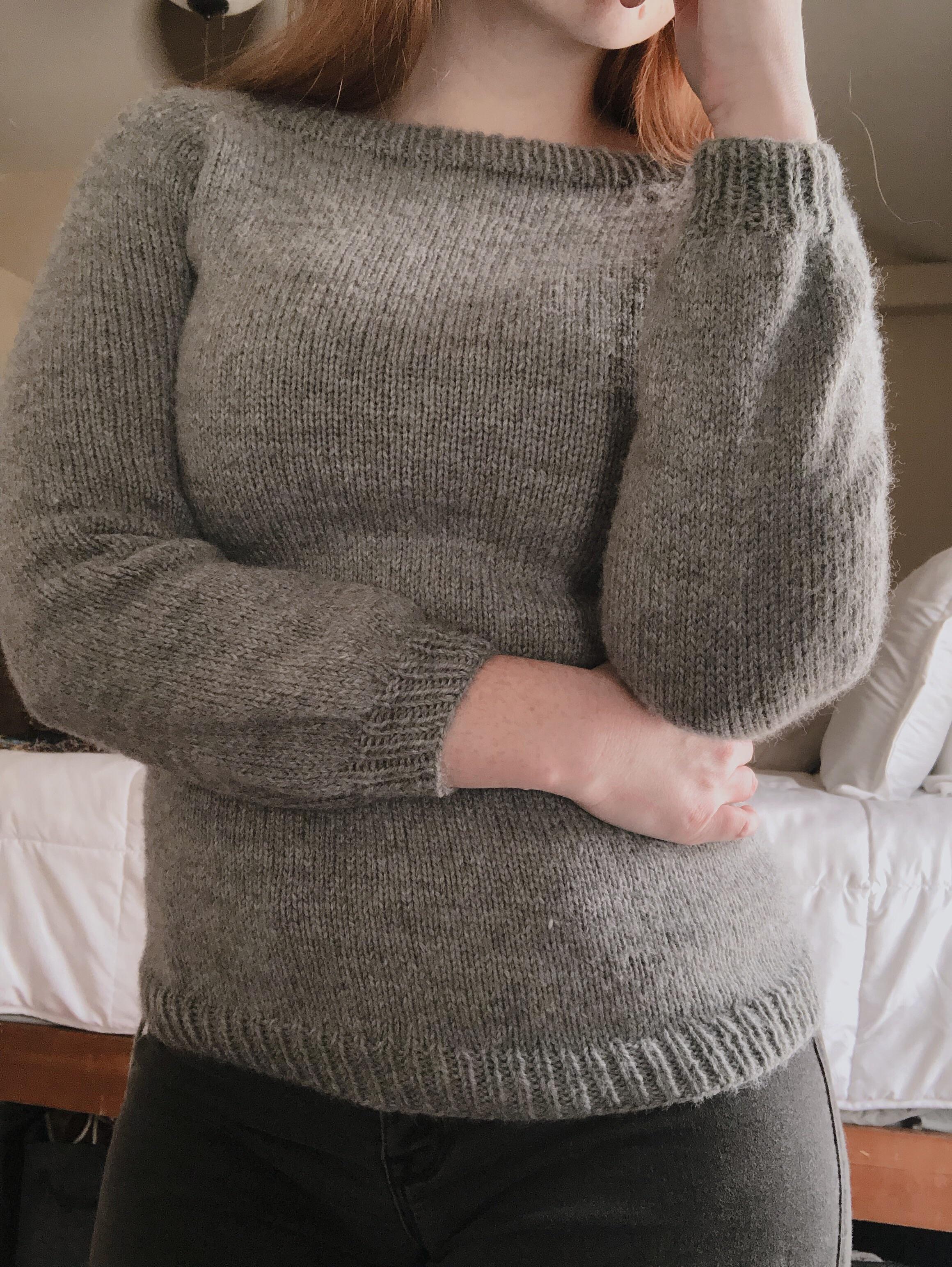 Finished my first knit sweater! r/knitting