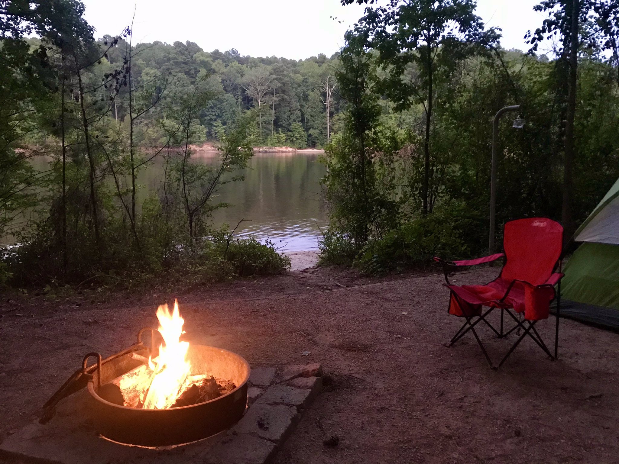 Holly Point campground, Falls Lake State recreation area site 064 r