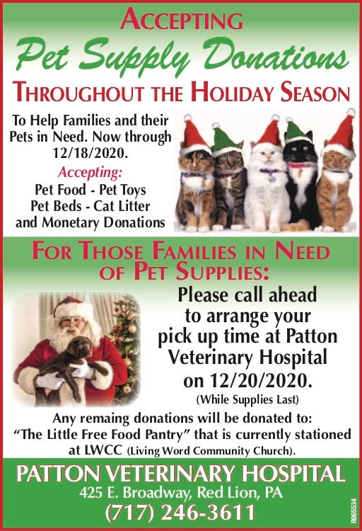 Pet Supply Donations! r/YorkCountyPA