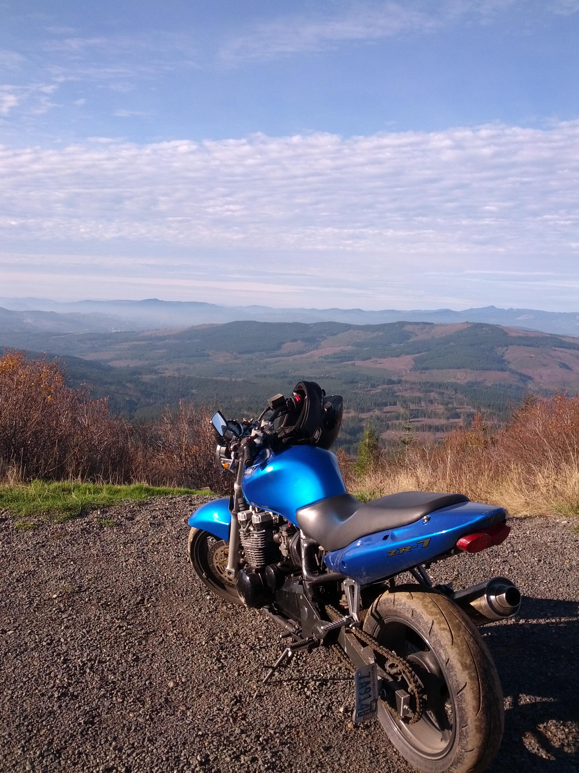 This is the place I learned that street tires don't work well on gravel
