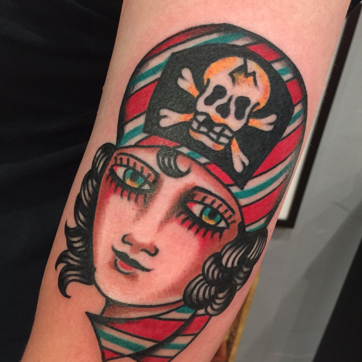Pirate girl. Sac City Tattoo. Layne Furniss