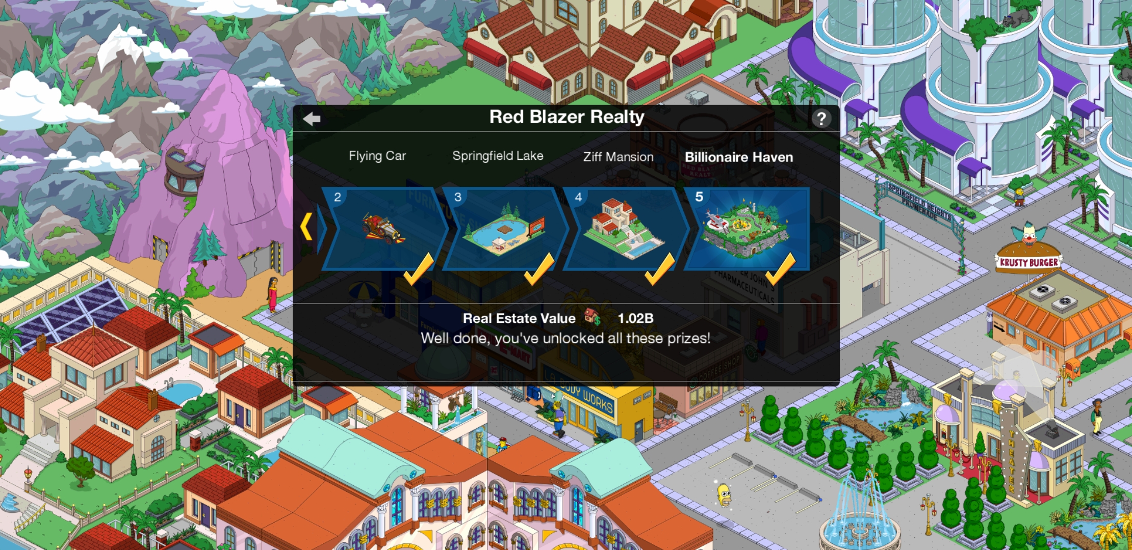 Finally finished the red blazer realty tasks!!!! Been playing for a