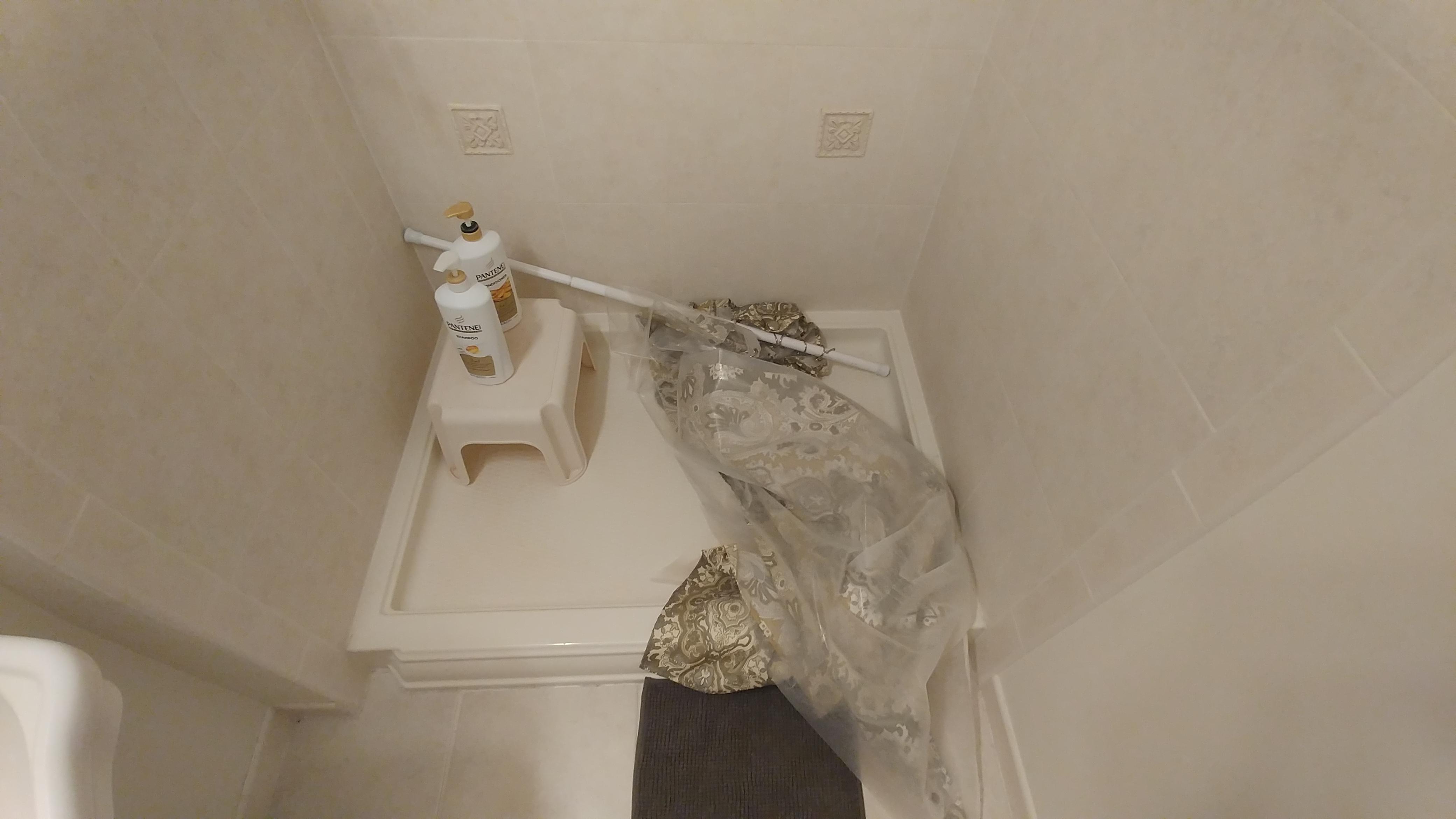 This shower curtain fell on its own 4 days ago. My wife and I have both