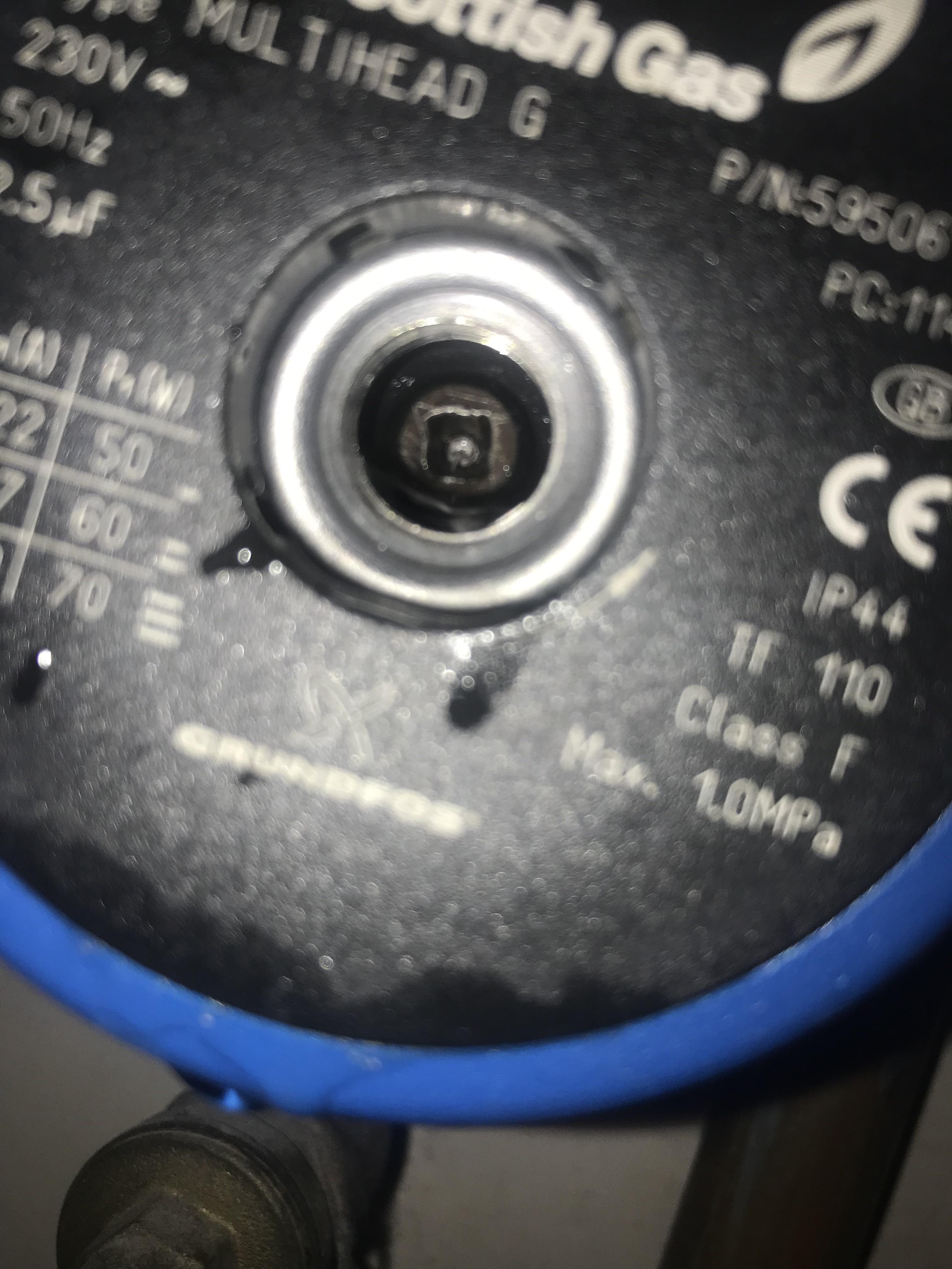 Central heating pump not turning? How do I unstick it? This screw does