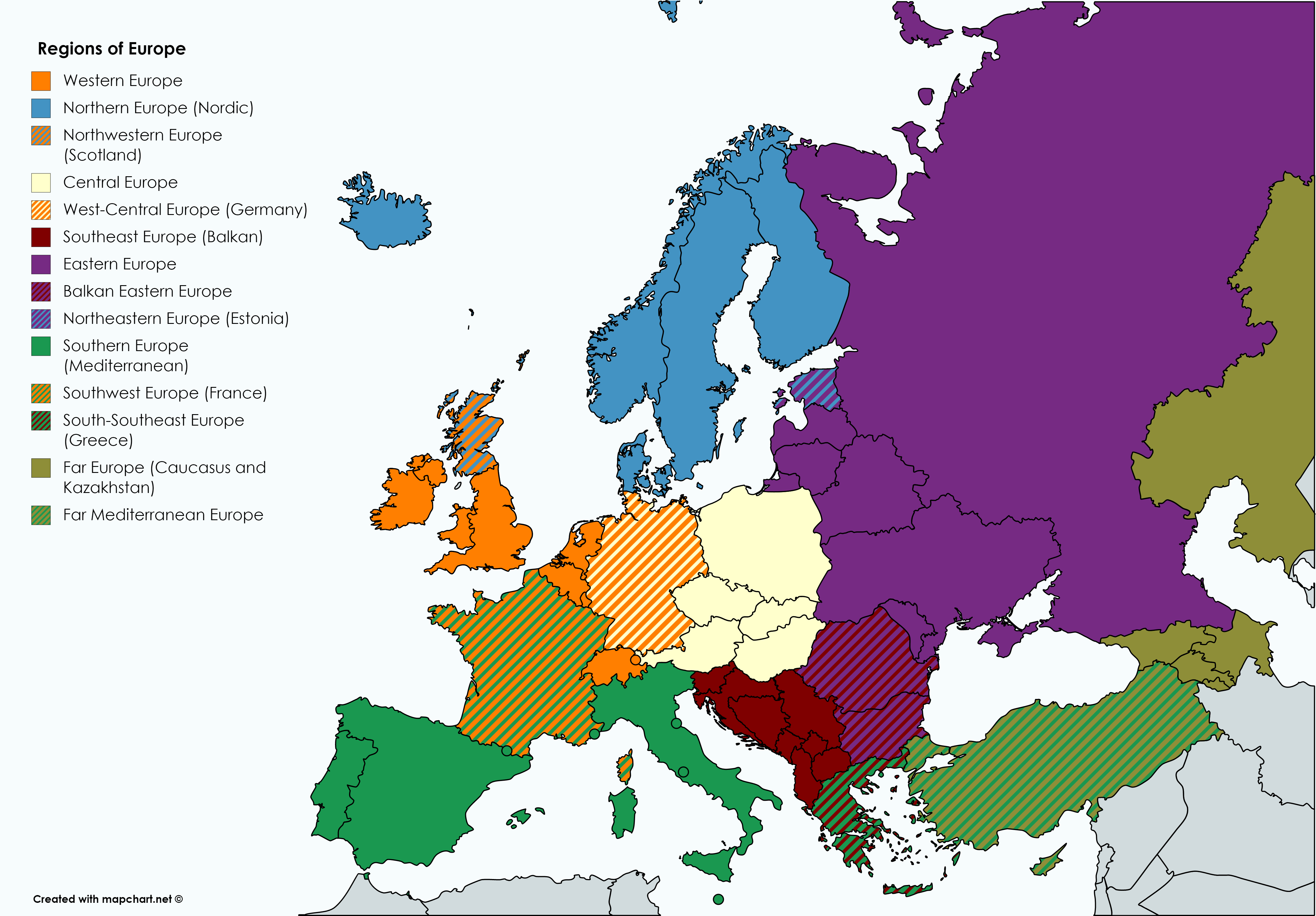 There is a lot of discussion and disagreement about what region each