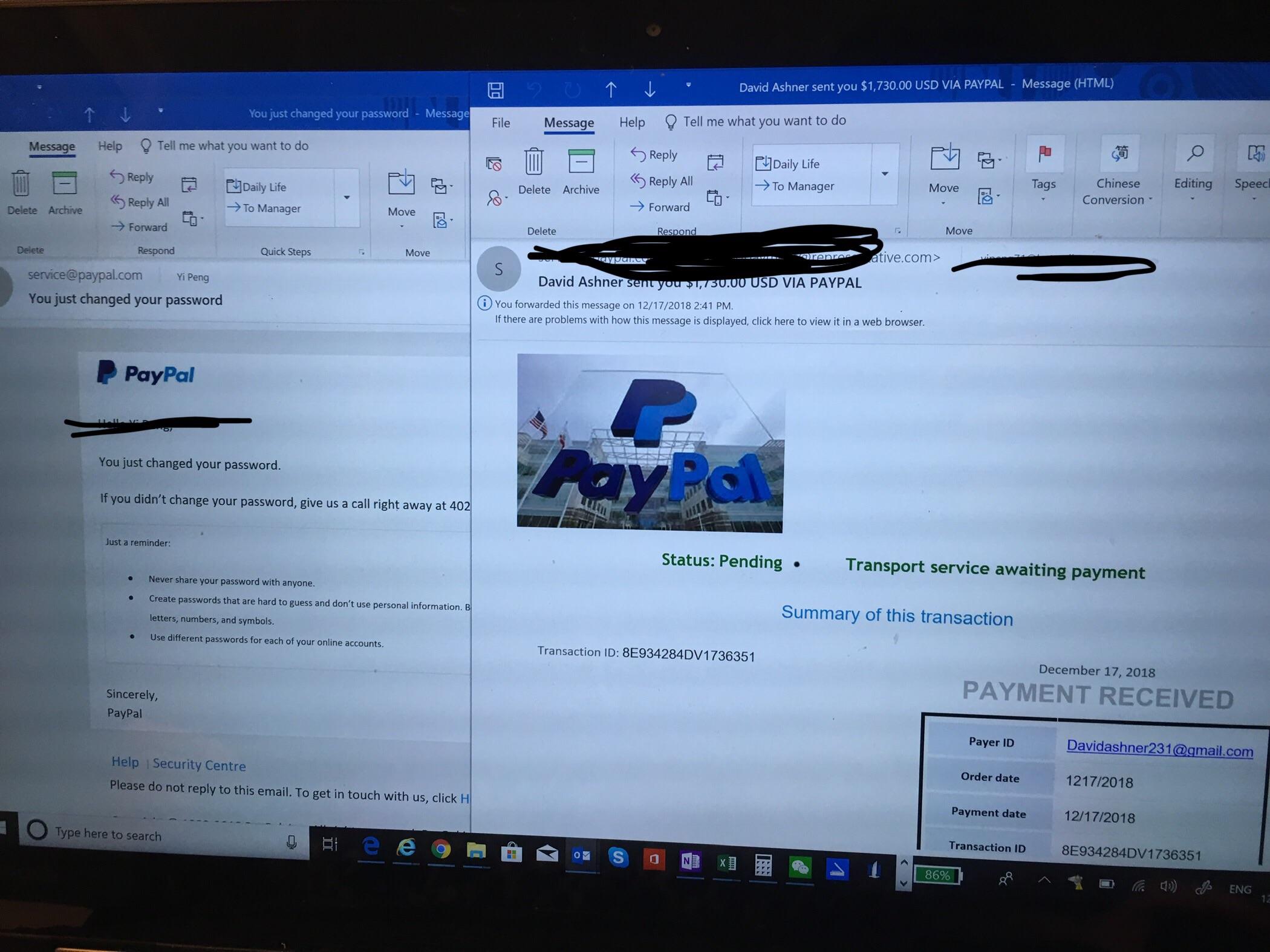 These scammers trying to scam our furniture on Craigslist. My mom worked at marketing at