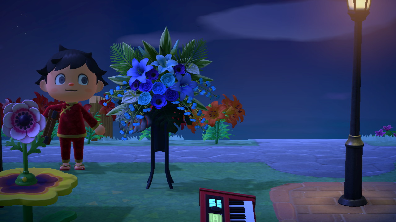 So we can't grow blue lilies, but we can have blue lilies in the flower stand. r/AnimalCrossing