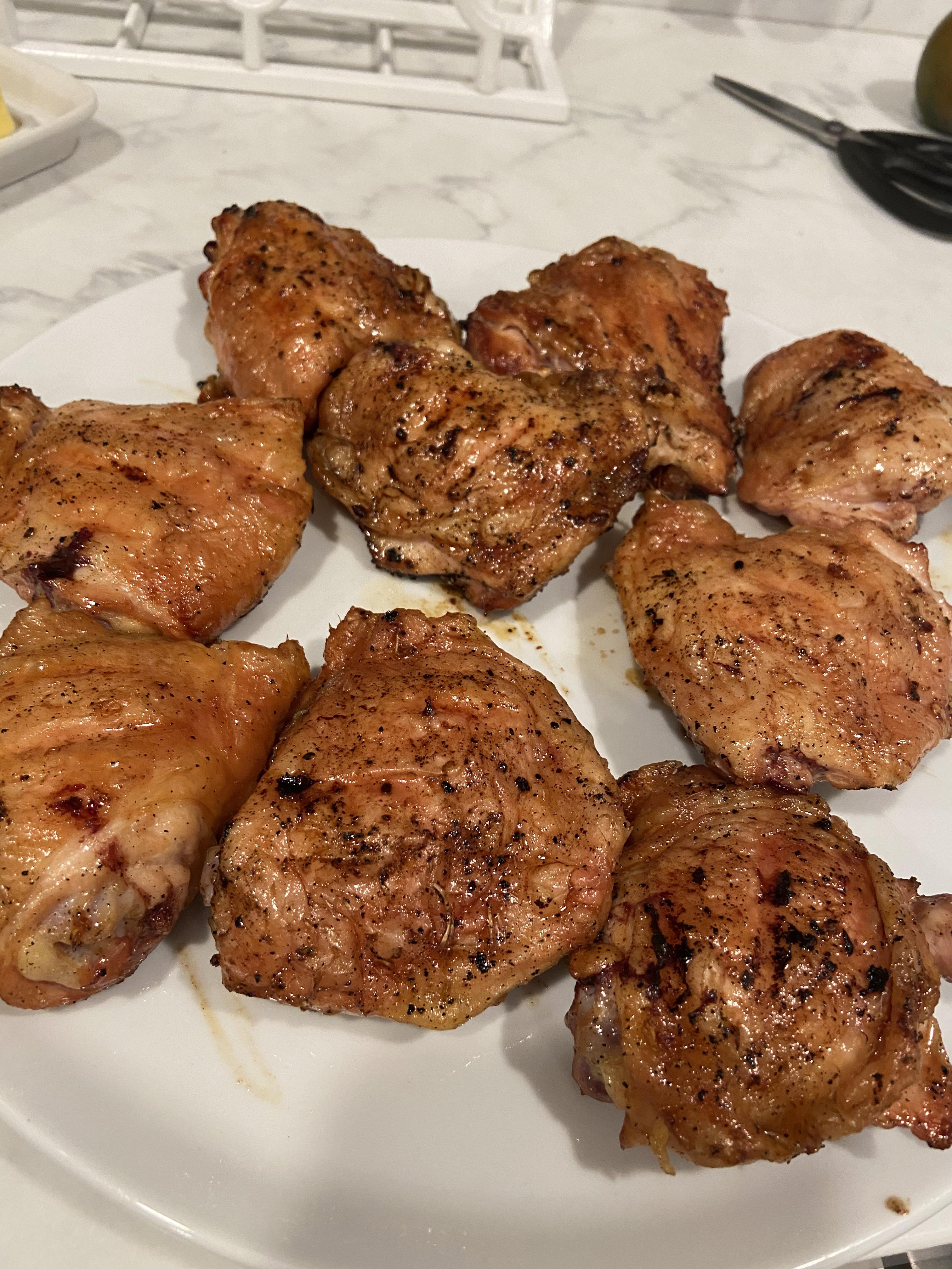 Costco chicken thighs in the Traeger! r/Traeger