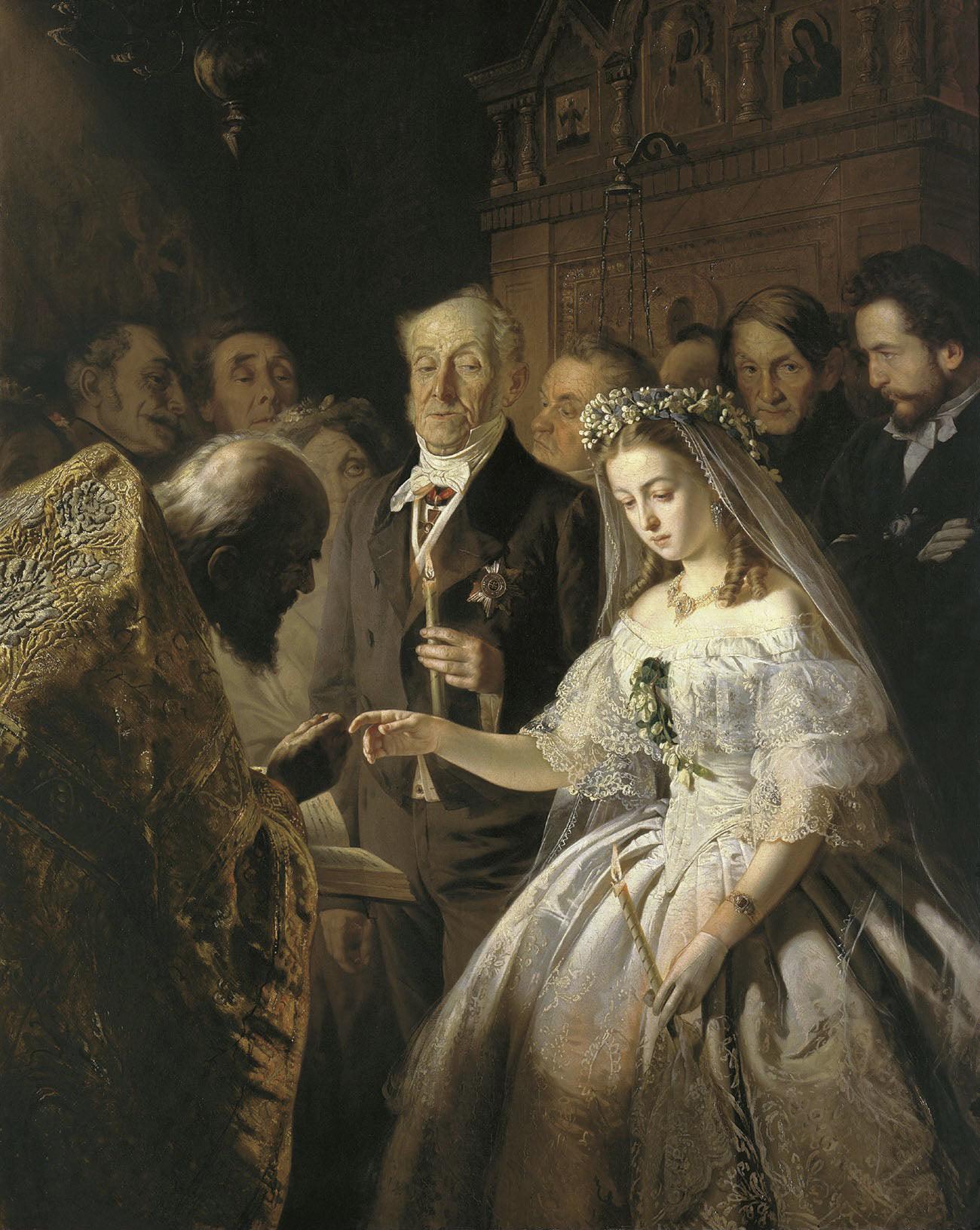 The Unequal Marriage Vasily Pukirev (1862) museum