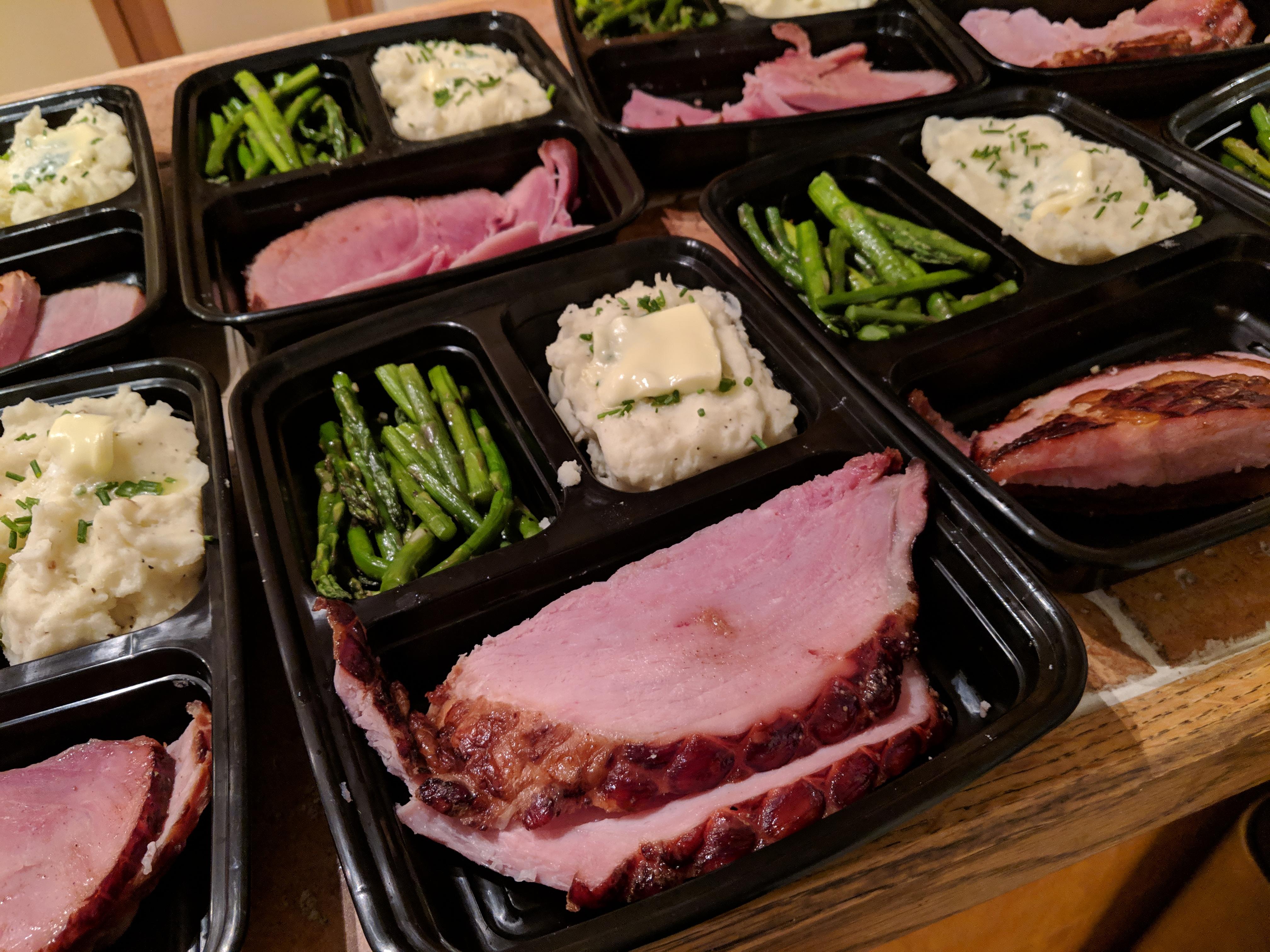 Didn't host Thanksgiving this year, so no leftovers. Luckily Costco Ham