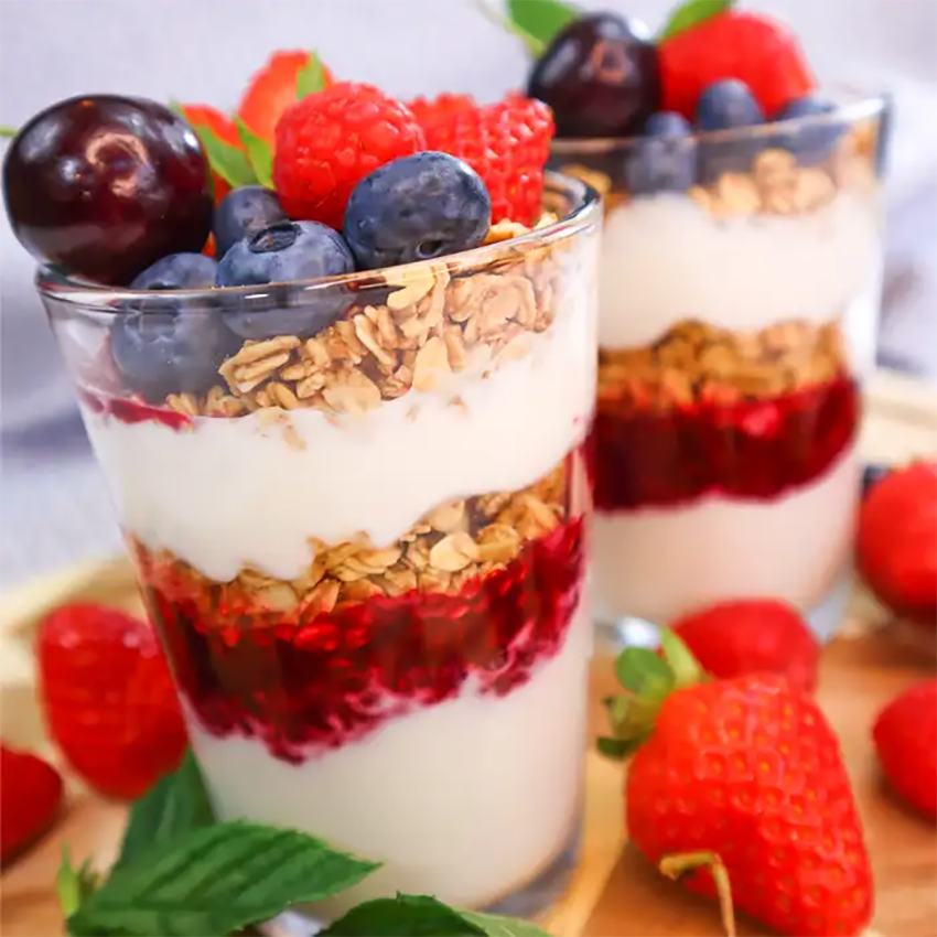 Berry, Yogurt, Granola & Compote Parfaits recipes