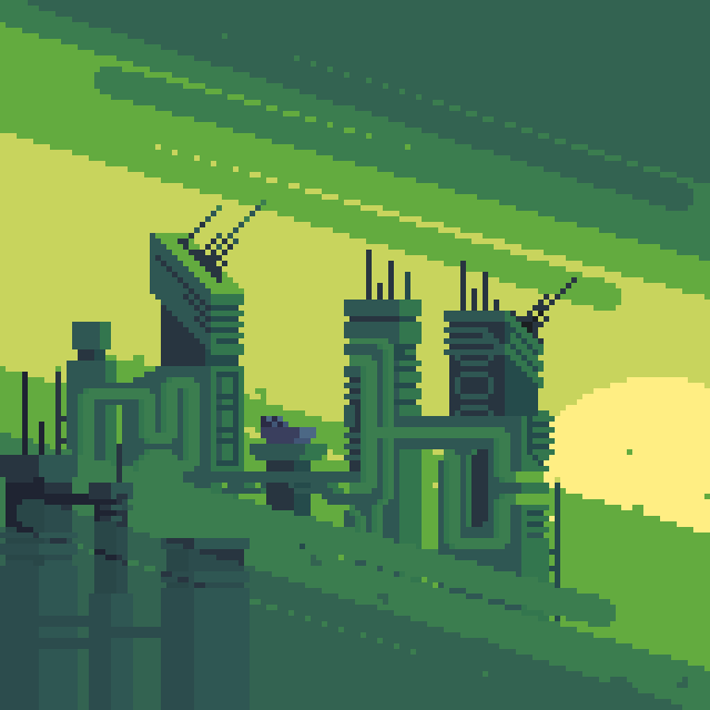 Green city r/AnimatedPixelArt