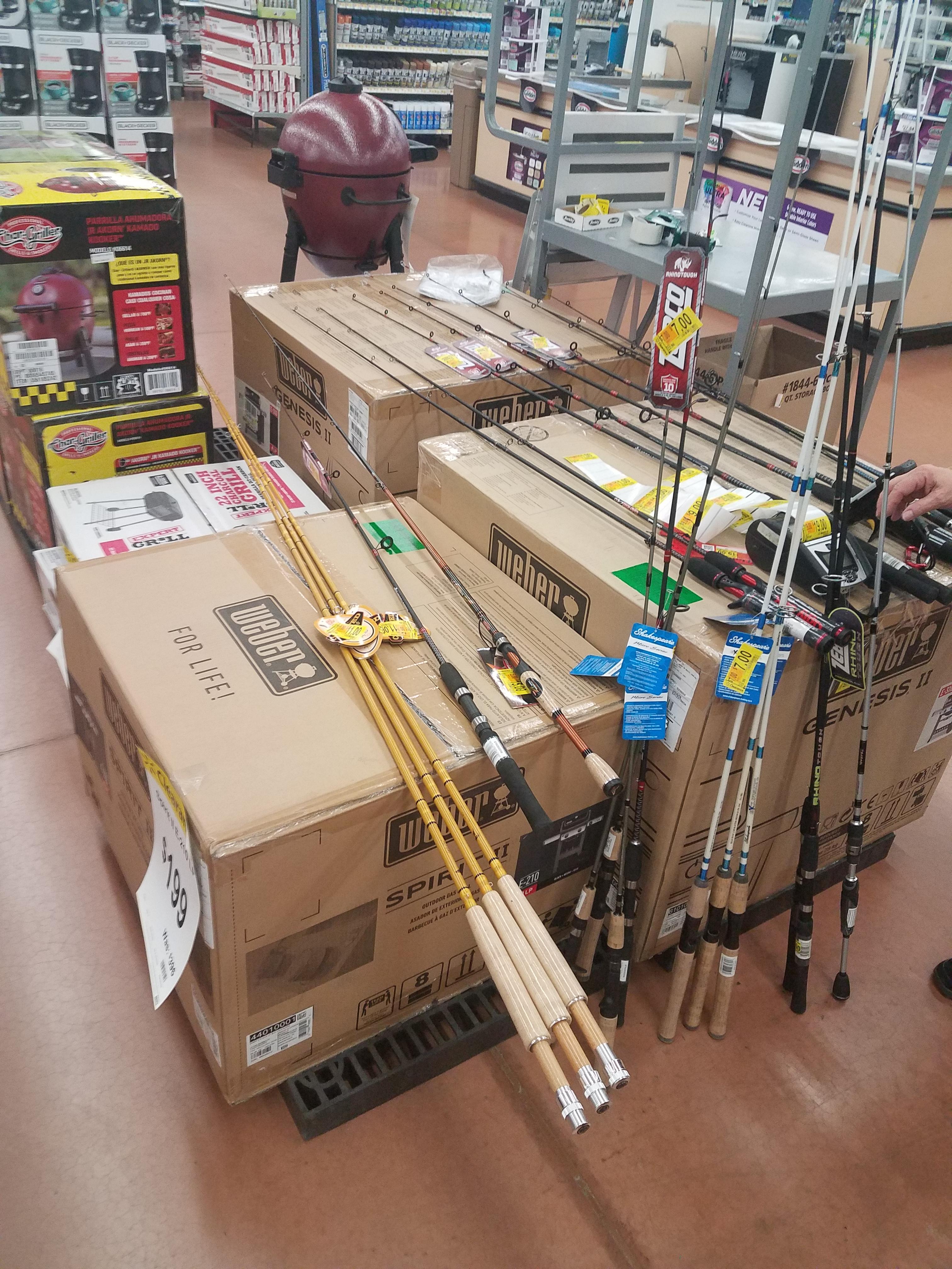 Hey guys, clearance fishing gear at WalMart, ugly sticks are 75