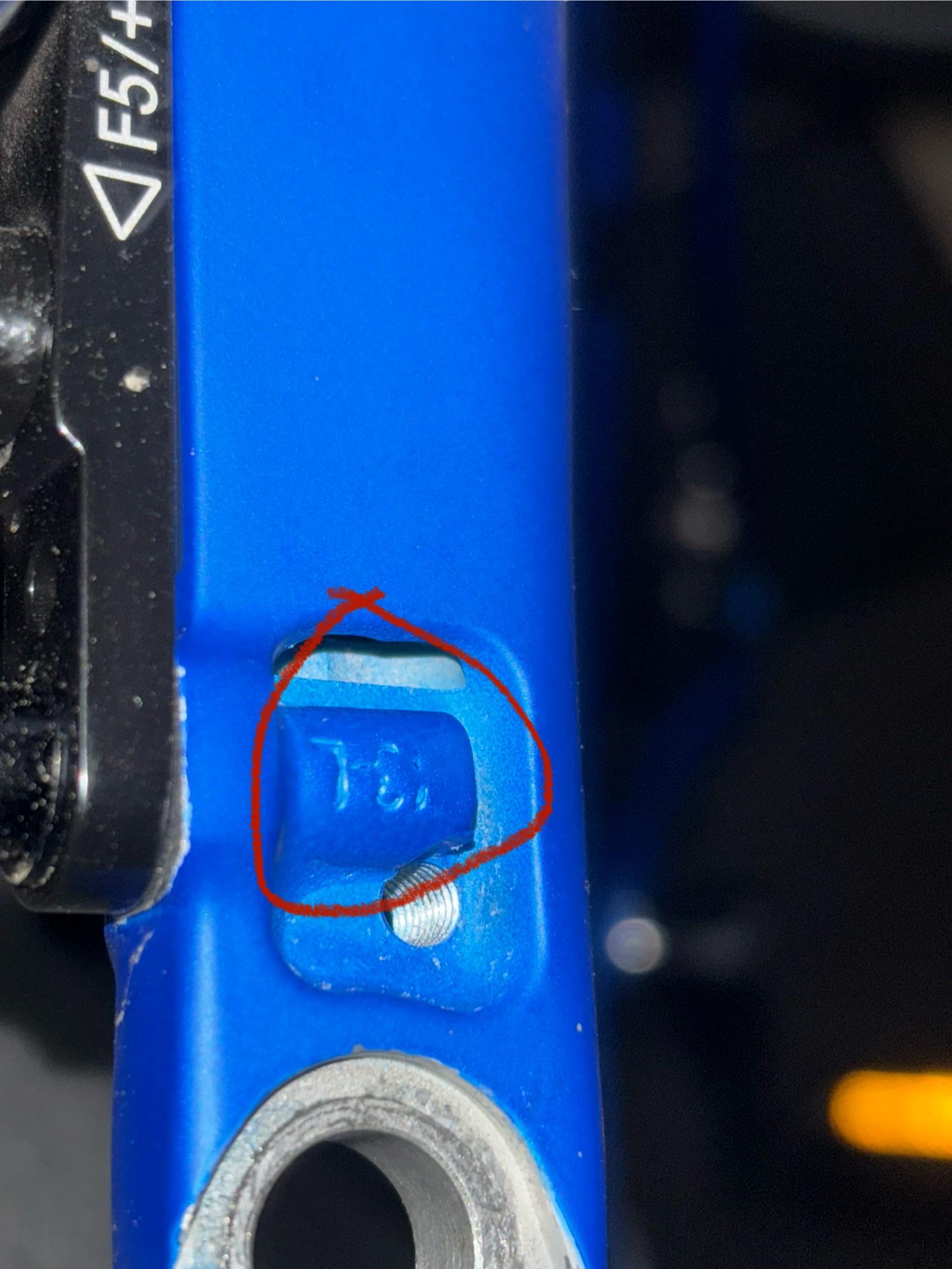 Find this engraving inside my carbon fork, what does it mean? r