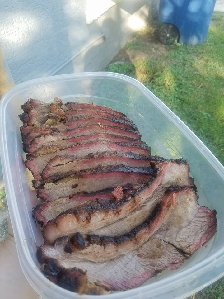 Memphis style brisket. 18 hours with Oak at 225. r/BBQ