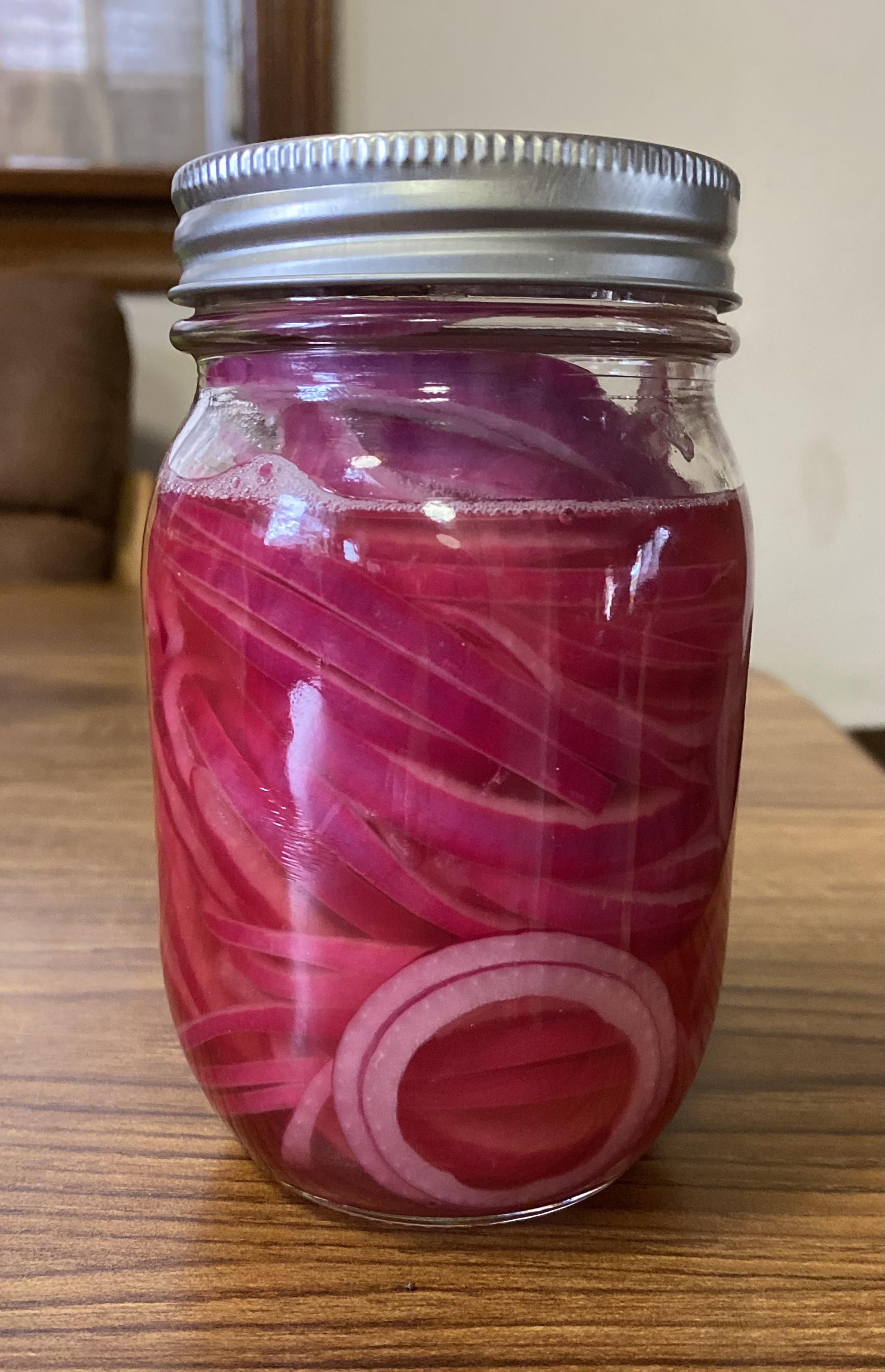 [Homemade] pickled red onions r/food