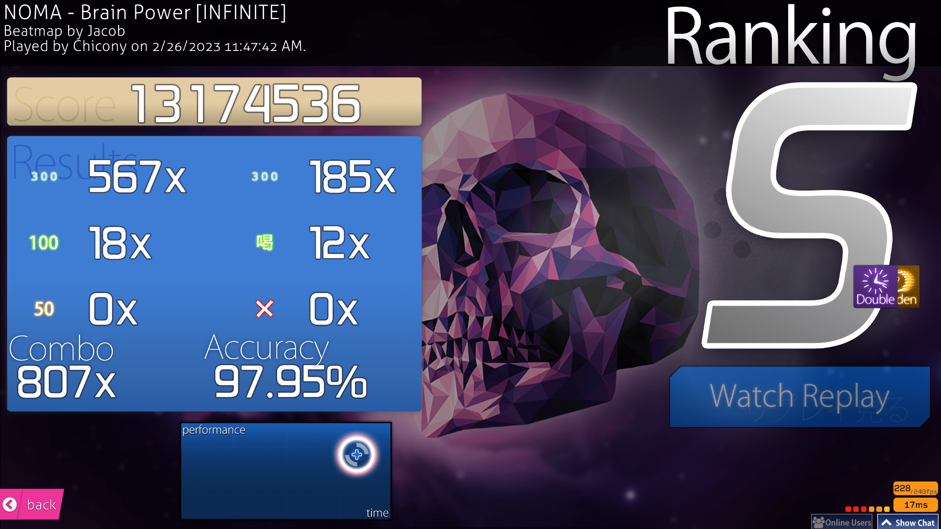 Chicony NOMA Brain Power [INFINITE] +HDDT (Jacob 9.44⭐️) 97.95
