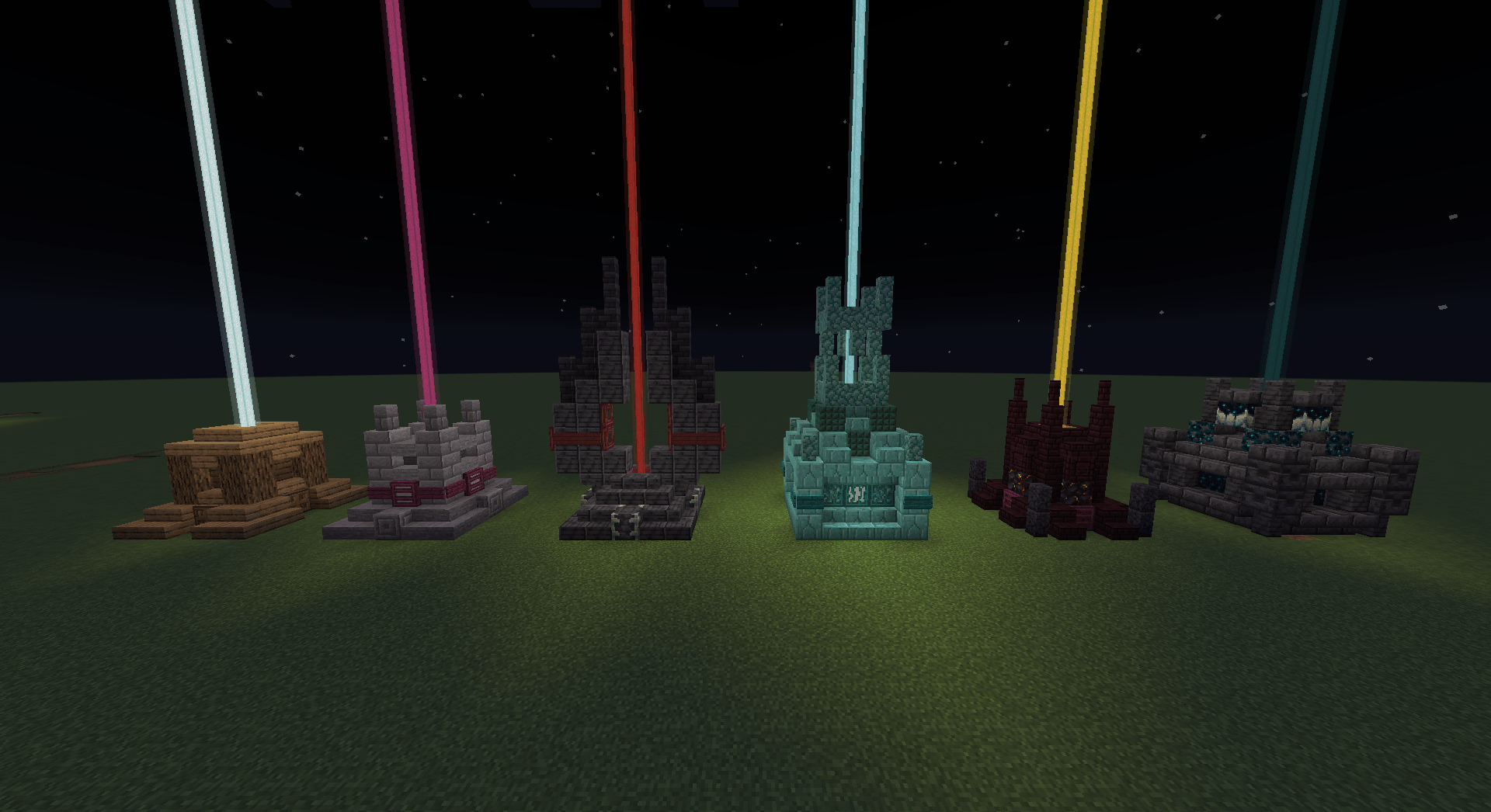 Some beacon designs I was playing around with earlier today. (from the