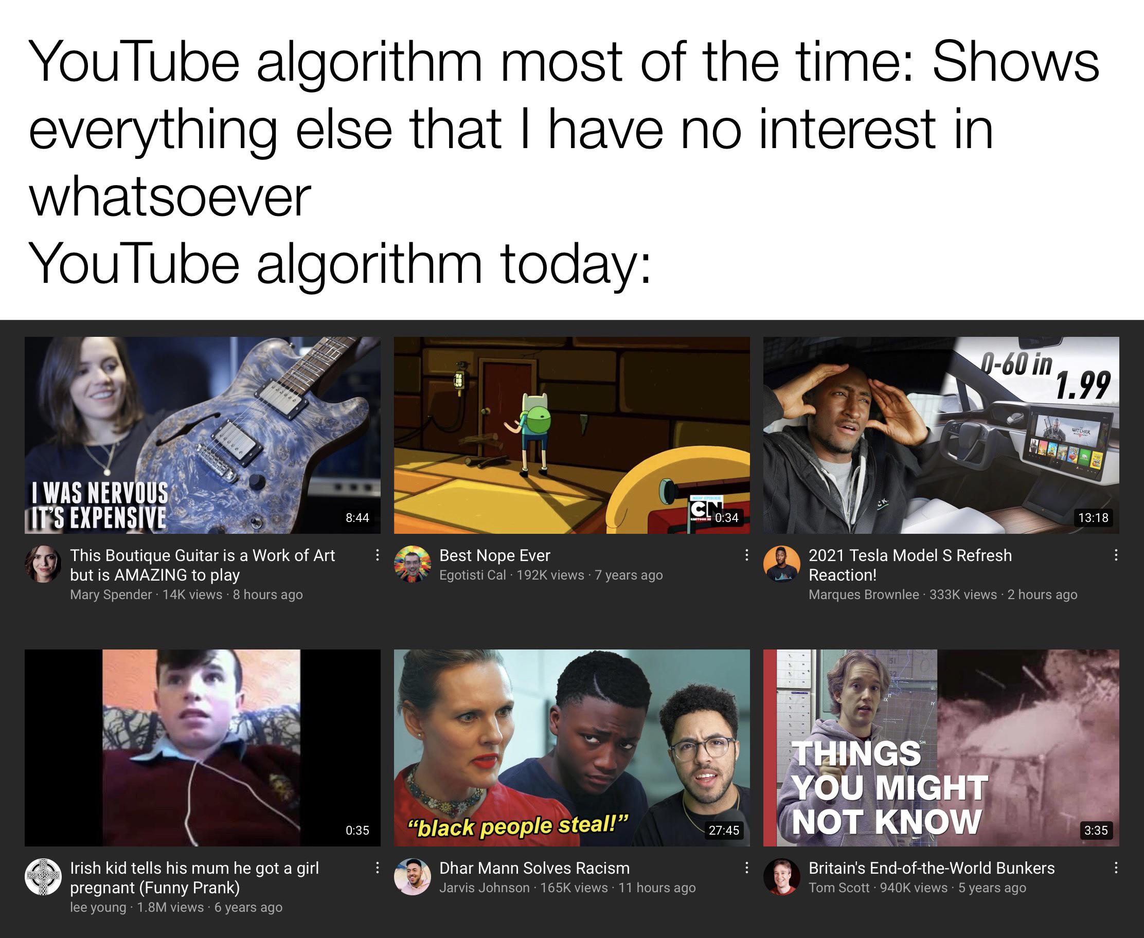 Aside from the 2 really popular channels and the other 2 meme channels