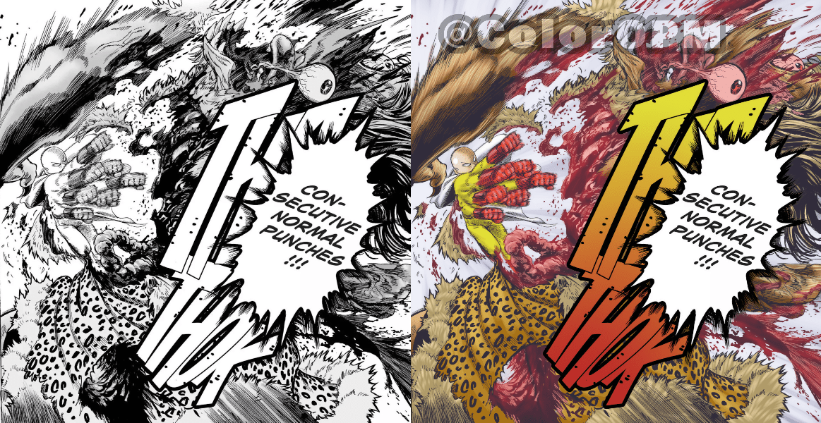 the almighty beast king colored OnePunchMan