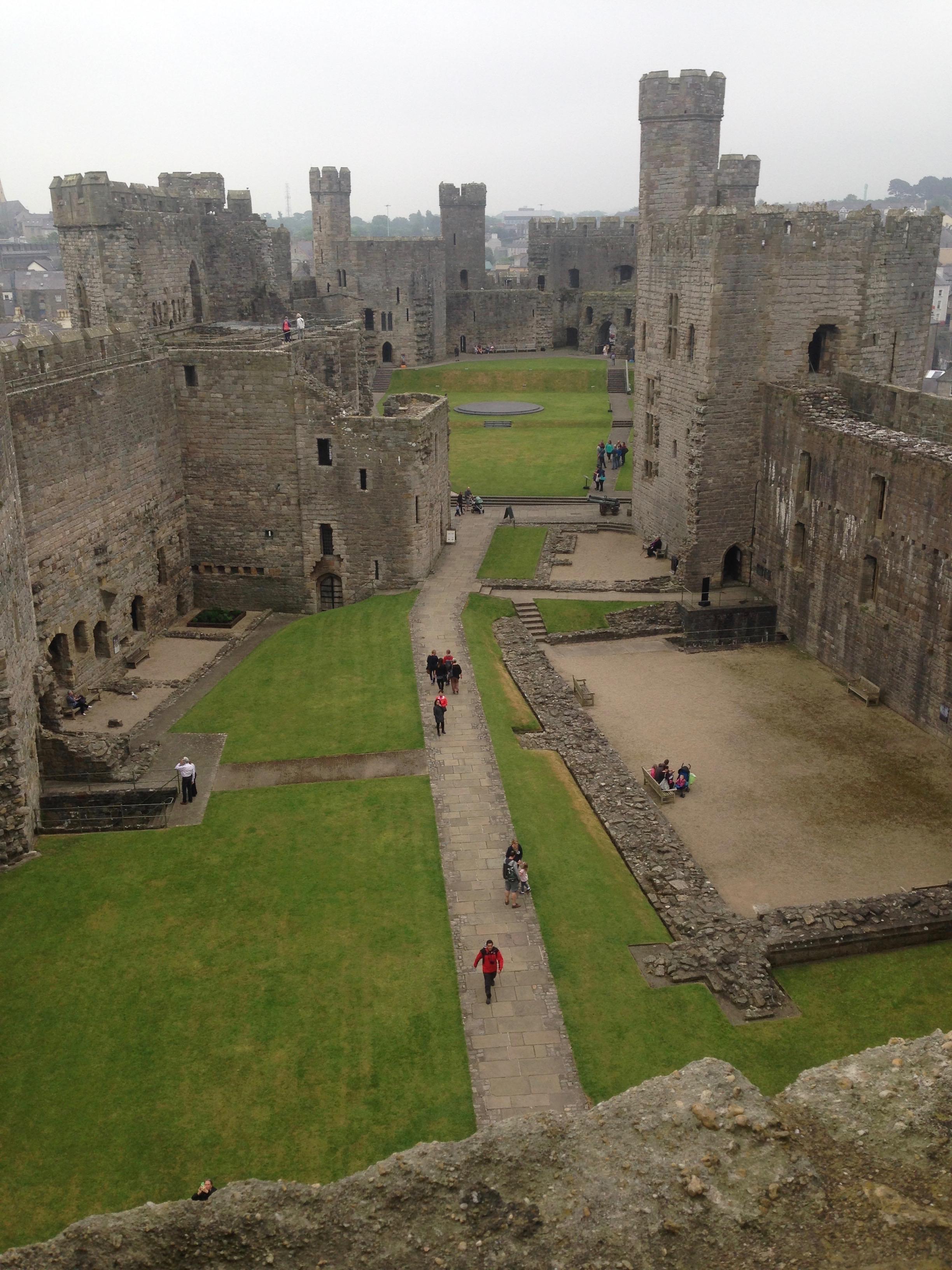 Inside Caernarfon Castle, Wales r/castles