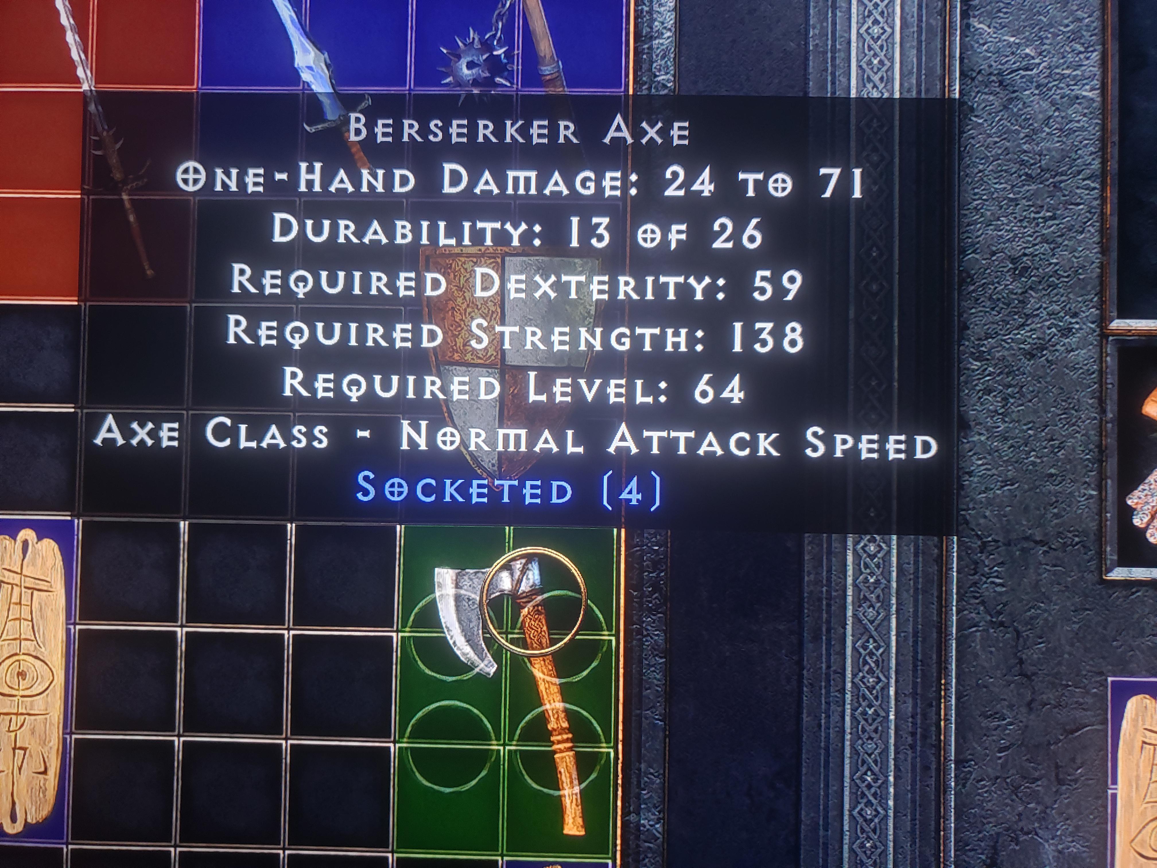 FT 4os Berserker Axe r/DiabloPSN