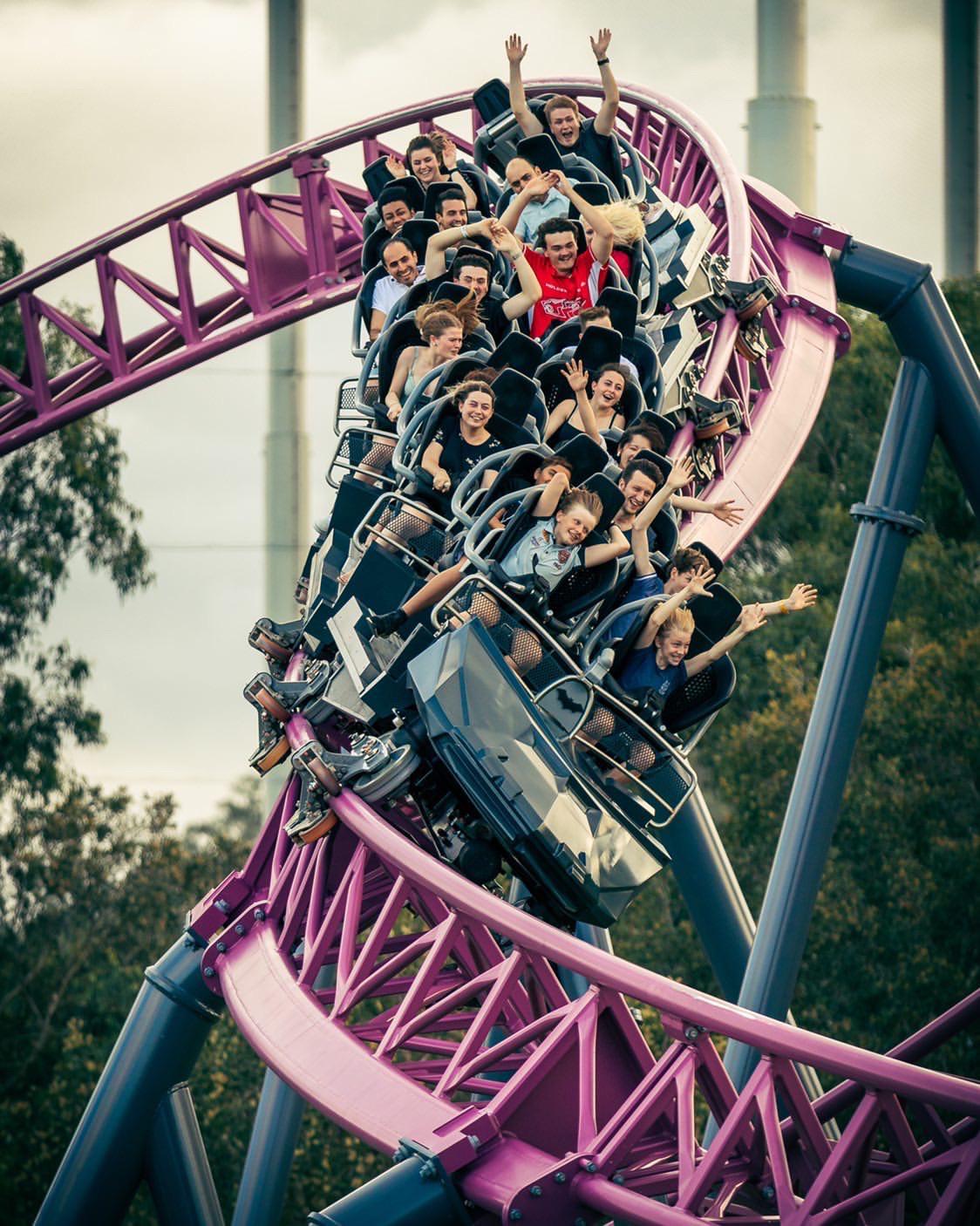 DC Rivals HyperCoaster Movie World, Australia. r/rollercoasters