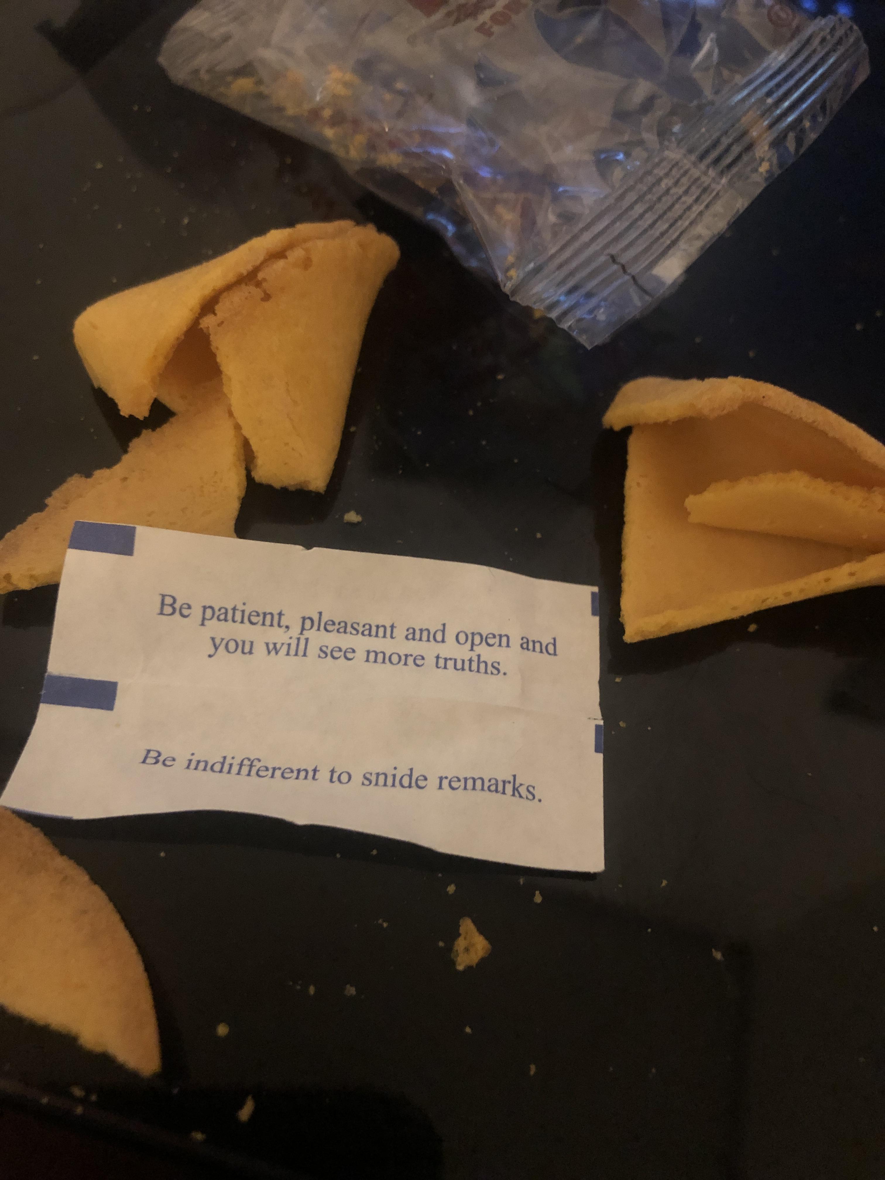 My doublefortune fortune cookie. r/mildlyinteresting