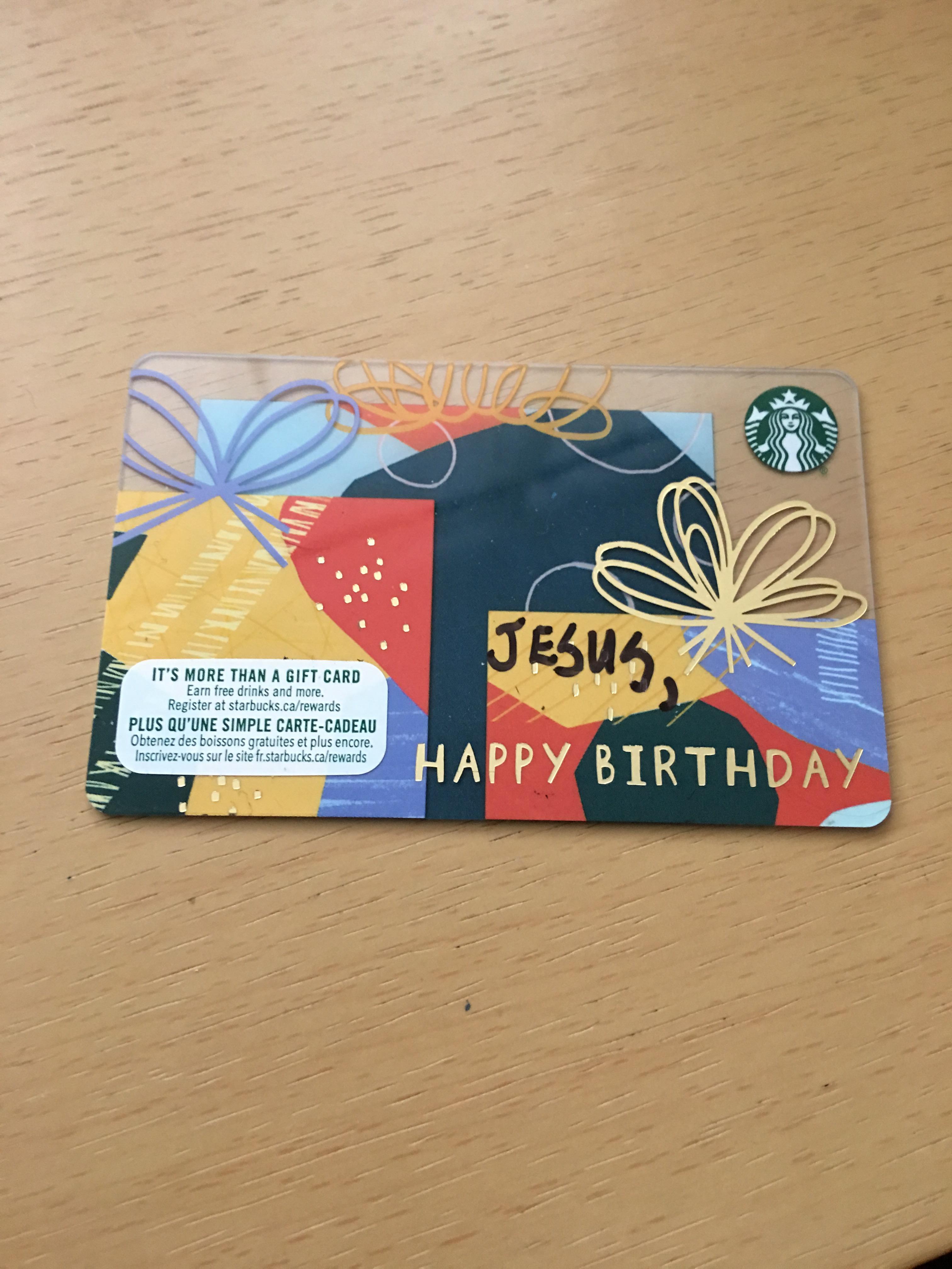 SLPT How to turn a birthday gift card into a Christmas gift card r