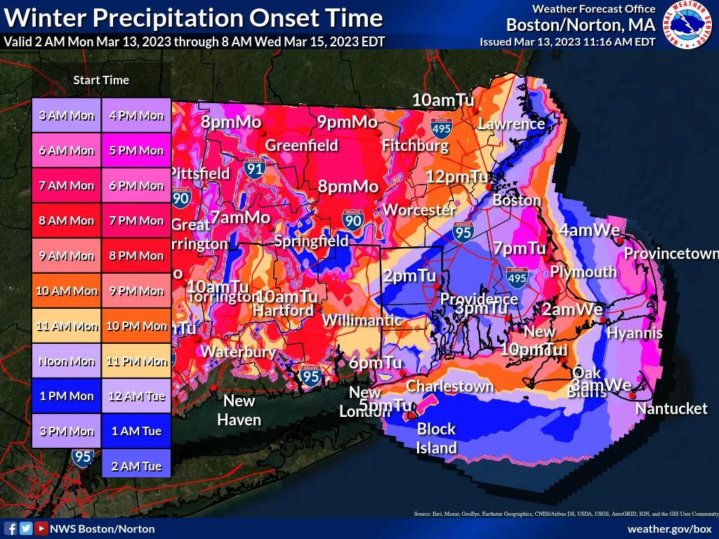 This infographic from the National Weather Service depicting the start