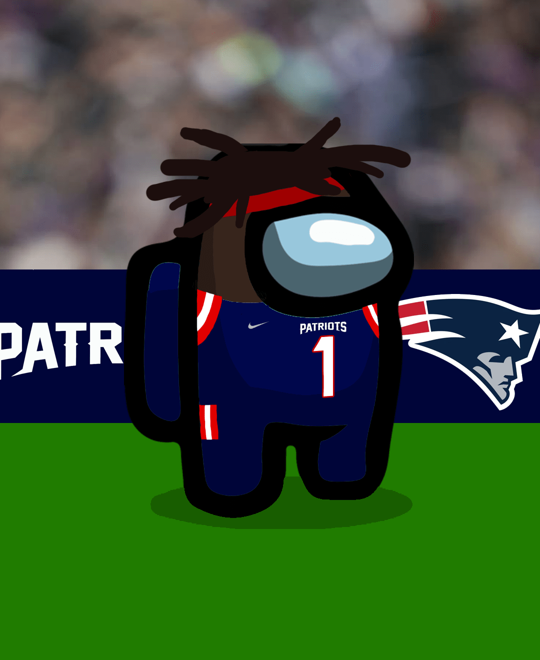 Cam Newton x Among Us Patriots