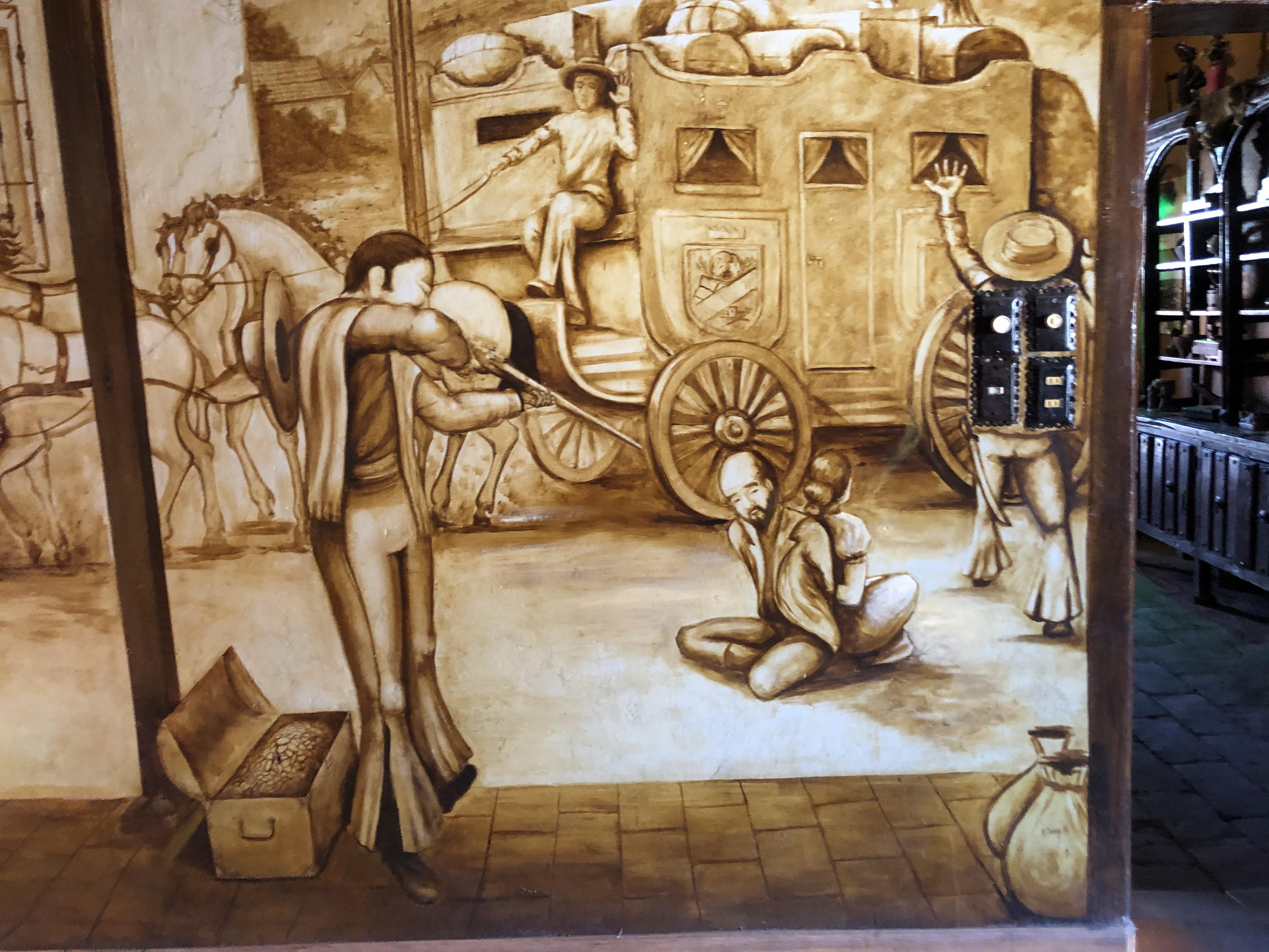 Kind of a weird thing to put on a mural, definitively reminded me to