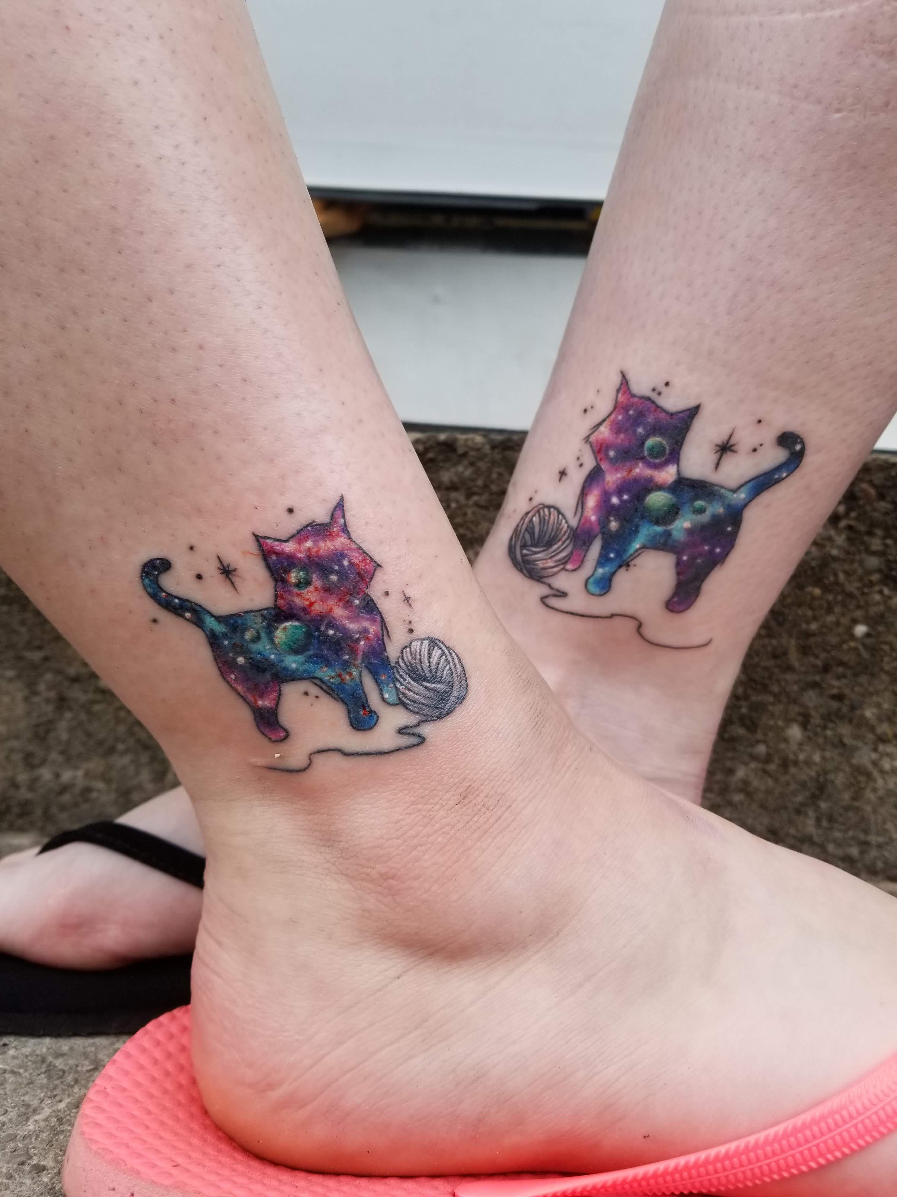 Matching space cats with my niece. Sean at Townhall in