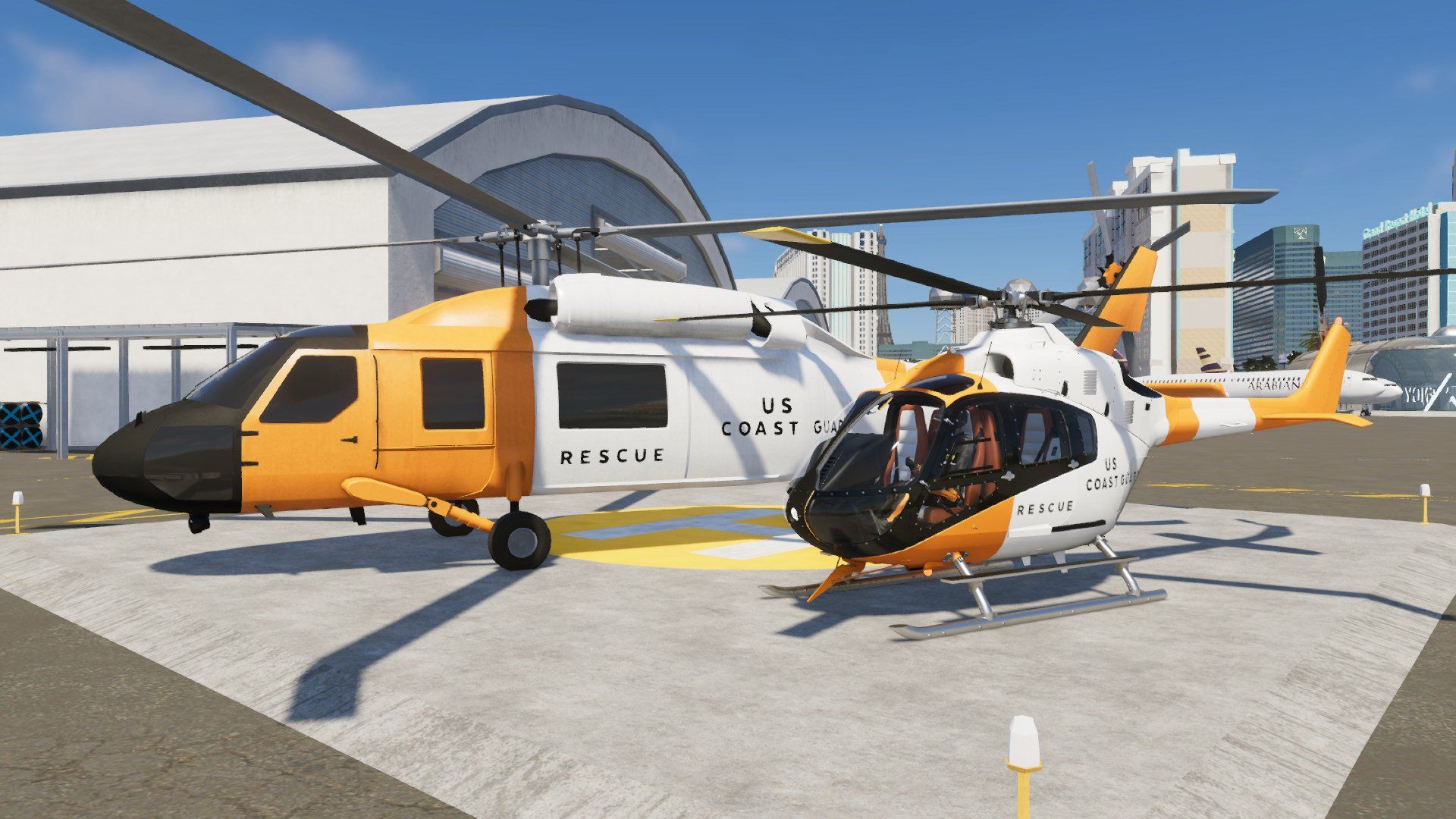 I remade the Coast Guard helicopter livery on the playable helicopter