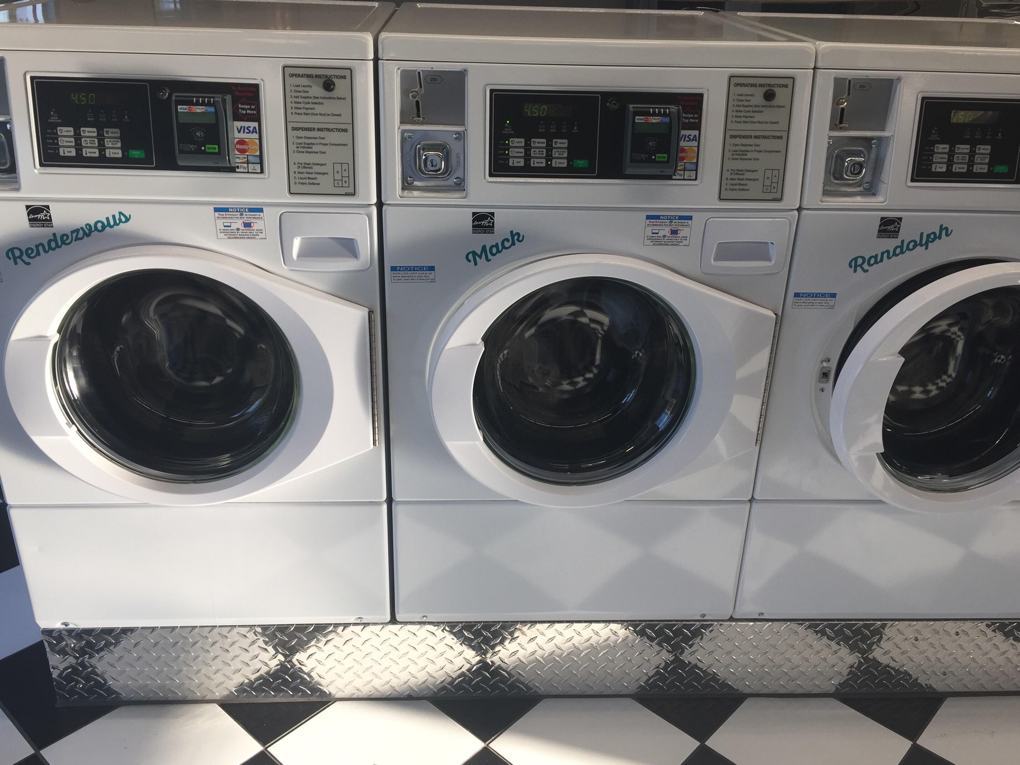 New laundromat in nearby town named it's units instead of numbering