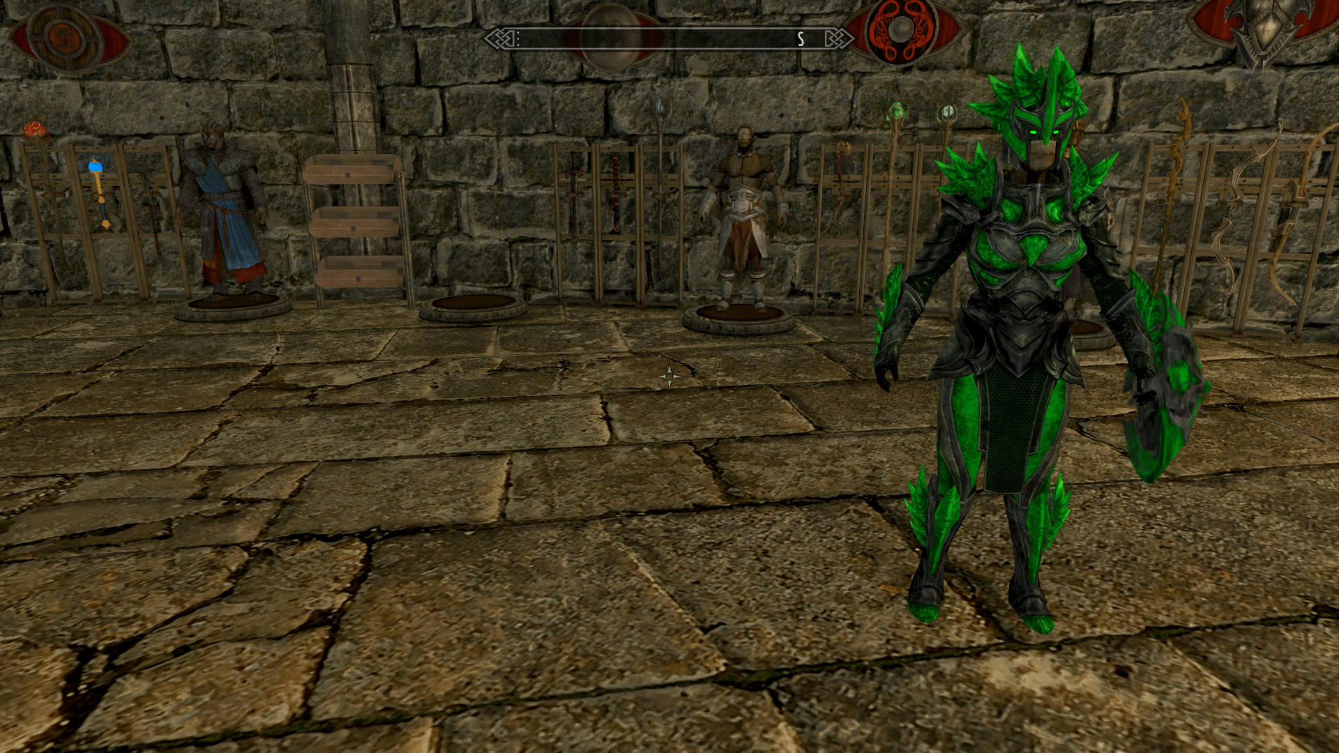 Caught a set of armor trying to sneak out of the Legacy museum! skyrim