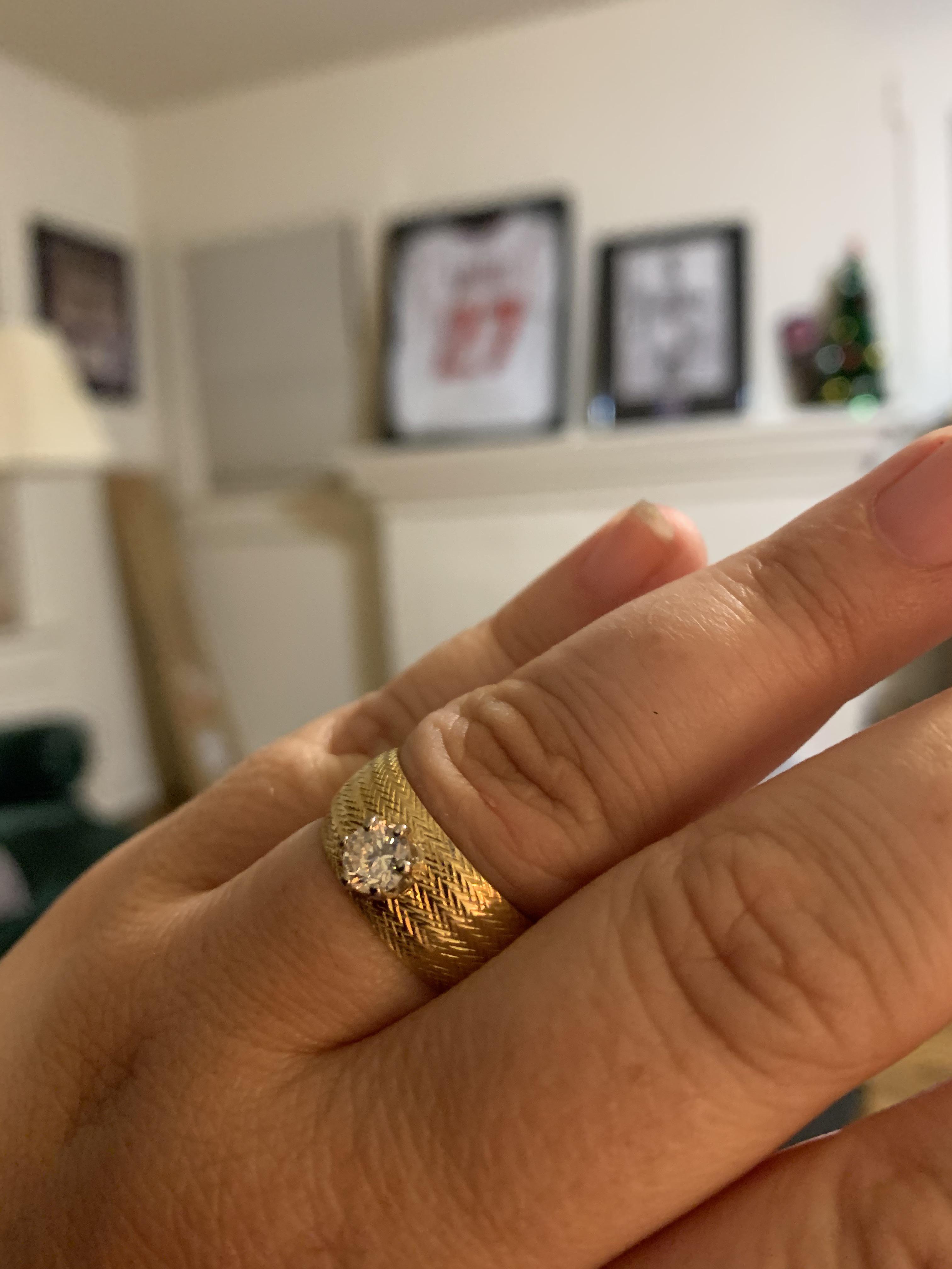 Help! Is my ring too tight? How will I wear a wedding band? It’s a